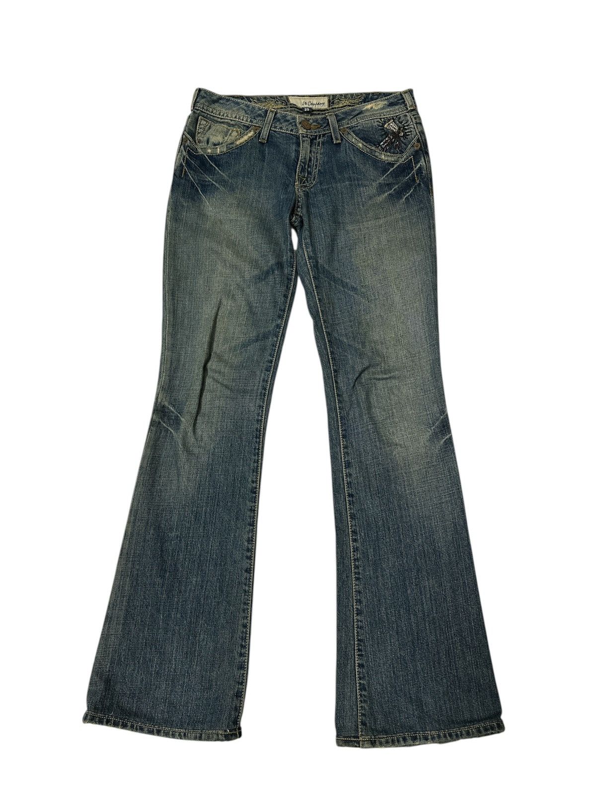Rick Owens 2000s J & Company Flare Jeans Beauty Beast Goa Lgb Y2K Style Size US 28 / EU 44 - 4 Thumbnail