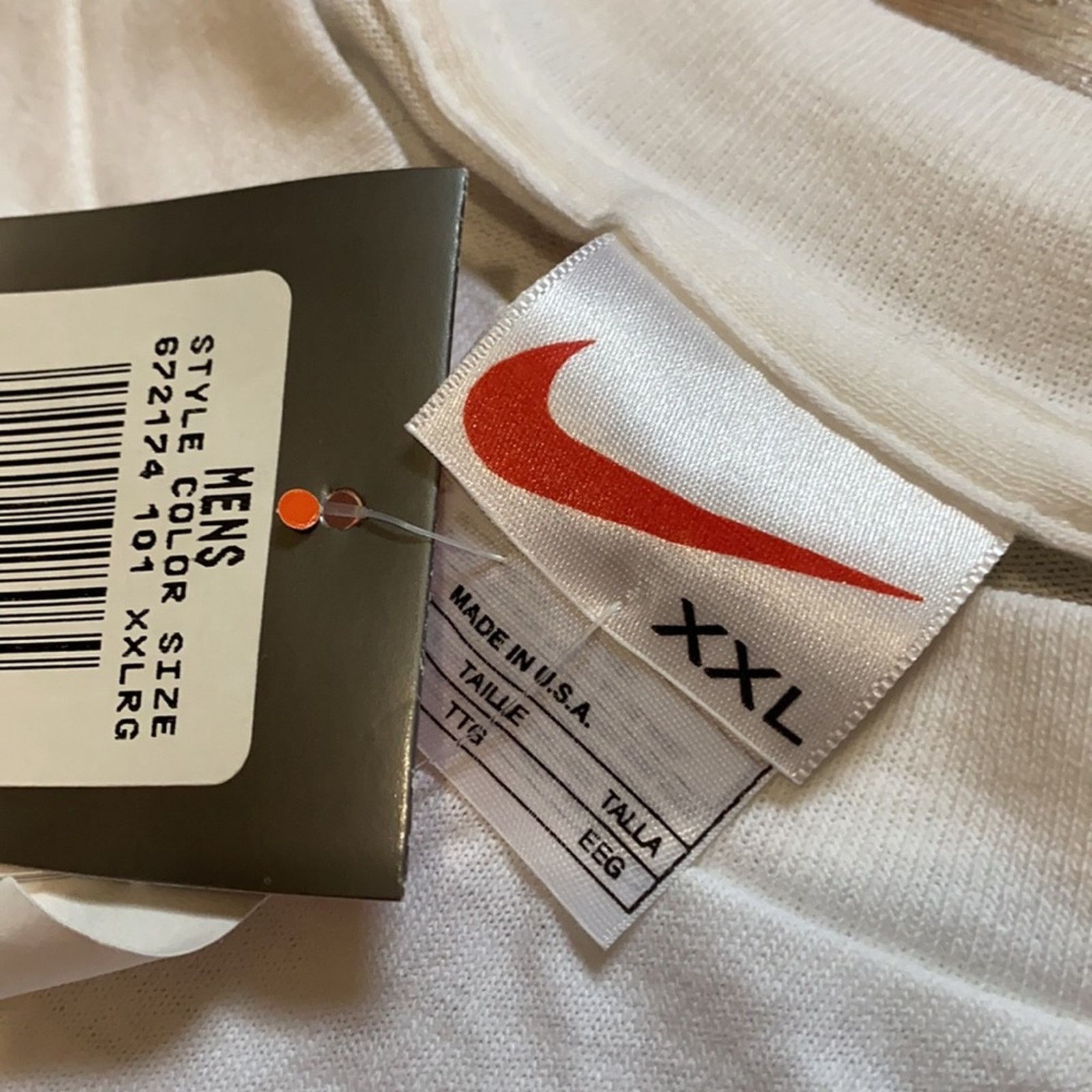 Nike 90s Nike Center Swoosh Spell Out Short Sleeve Size US XXL / EU 58 / 5 - 4 Thumbnail