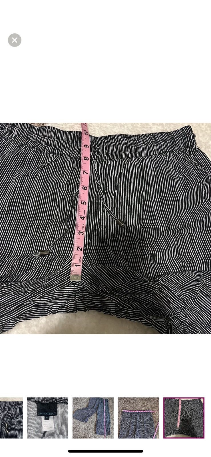 Cynthia Rowley Cynthia rowley medium pinstripe cropped pants Size 30" / US 8 / IT 44 - 9 Thumbnail