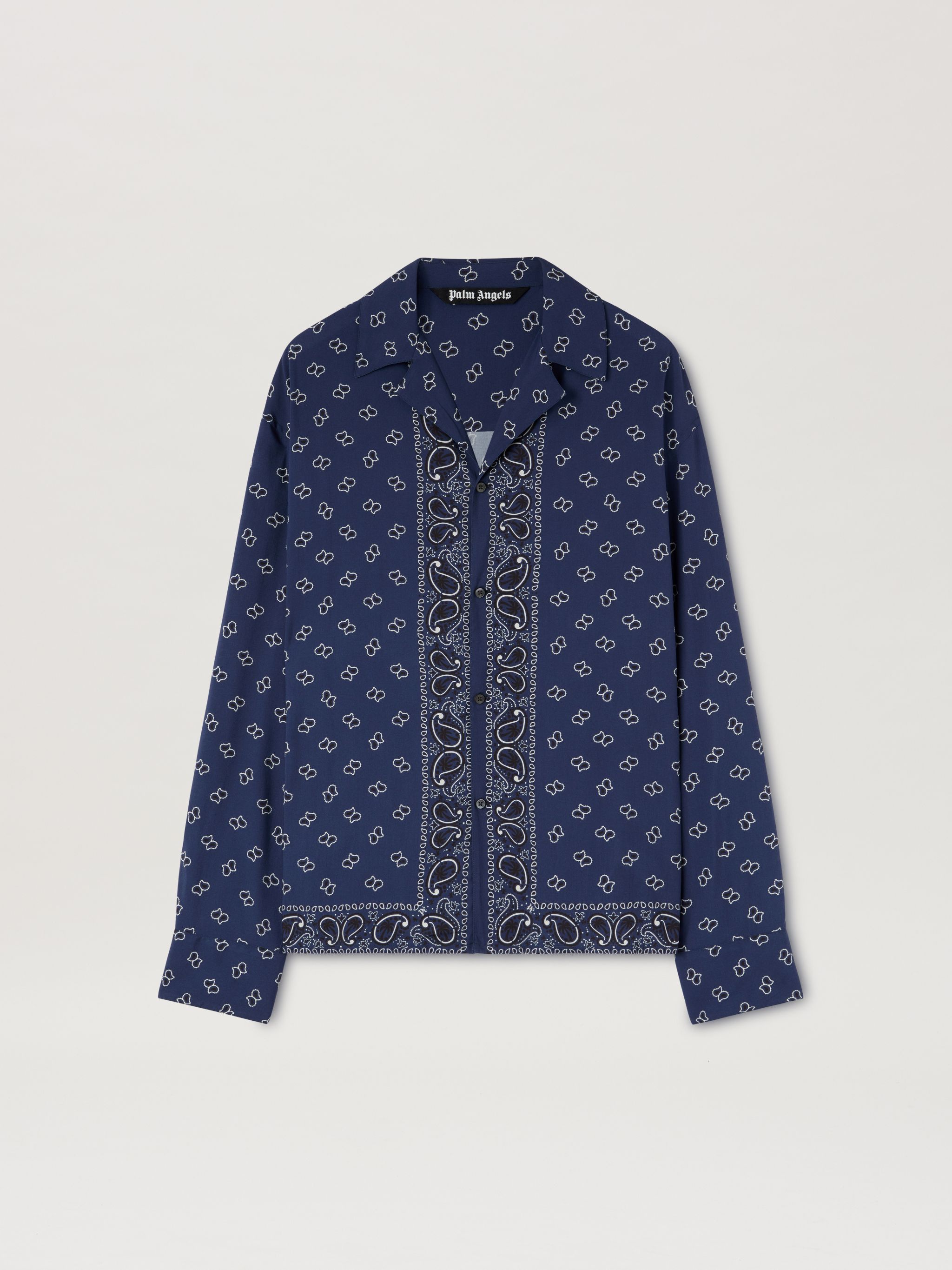 Palm Angels size L (50) Palm Angels Paisley Bowling Shirt Navy Size US L / EU 52-54 / 3 - 1 Thumbnail