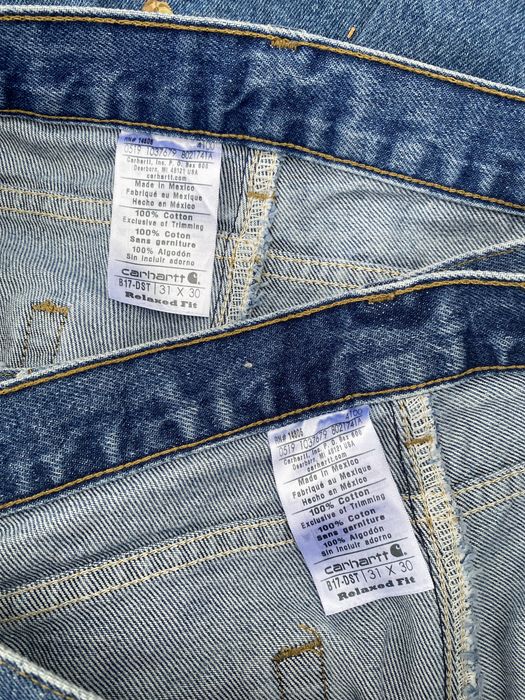 Vintage 2-Pack Vintage carhartt denim jeans b17 carhartt pants | Grailed