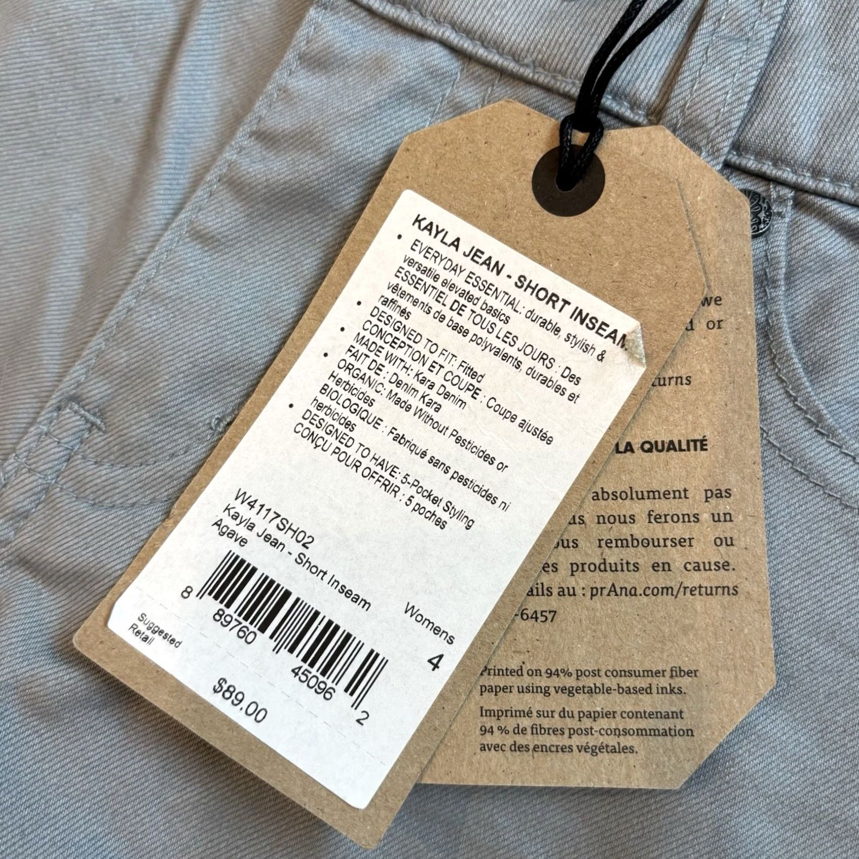 Prana Womens Prana Kayla Jeans Agave Blue sz 4/27 30" Size 27" / US 4 / IT 40 - 4 Thumbnail