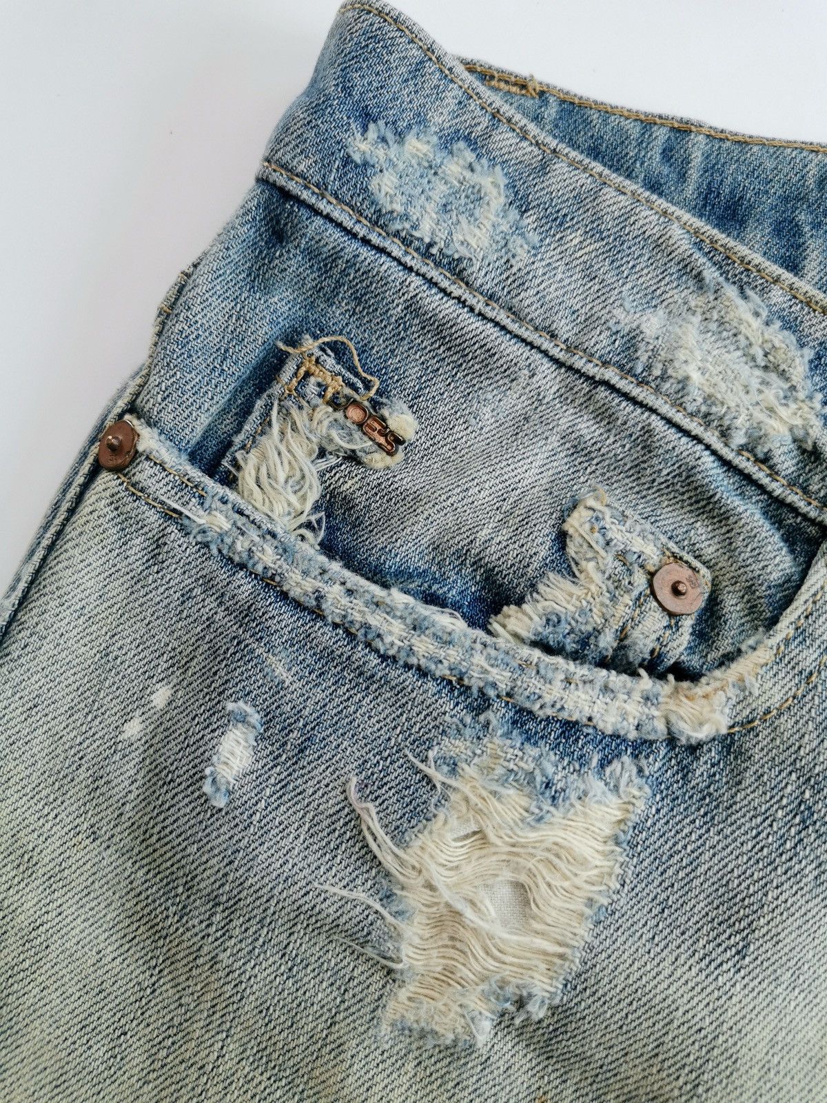 Joe's Cobain Grunge Y2K Joe’s Jeans Mud Wash Distressed Jeans Size 32" / US 10 / IT 46 - 5 Thumbnail