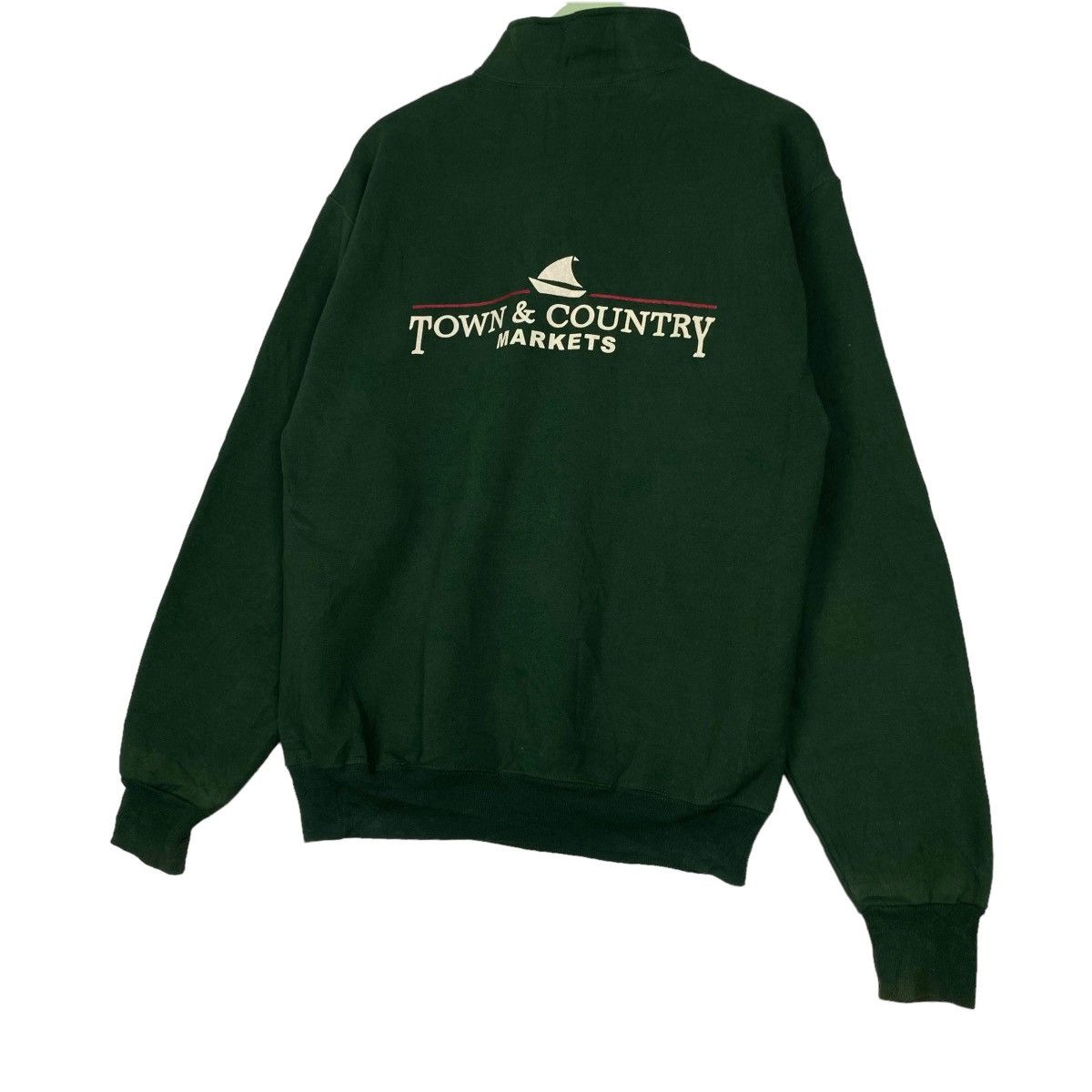 Vintage Vintage Super Sweats Town&country Big Embroidered Quater Zip Size US M / EU 48-50 / 2 - 2 Thumbnail
