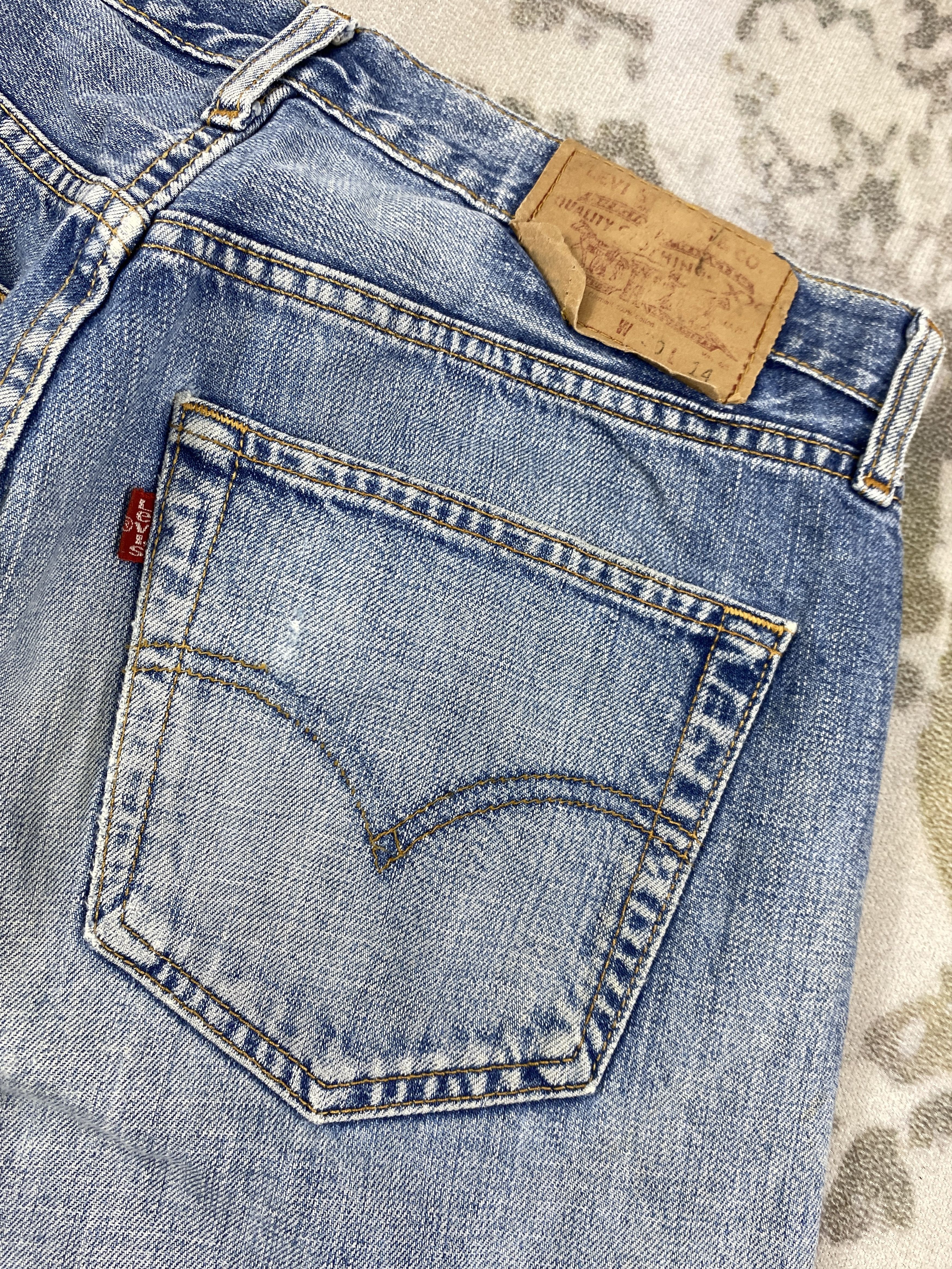 Levi's Vintage Levis 501 hysteric style Jeans 31x14 - JN3036 Size US 31 - 3 Thumbnail