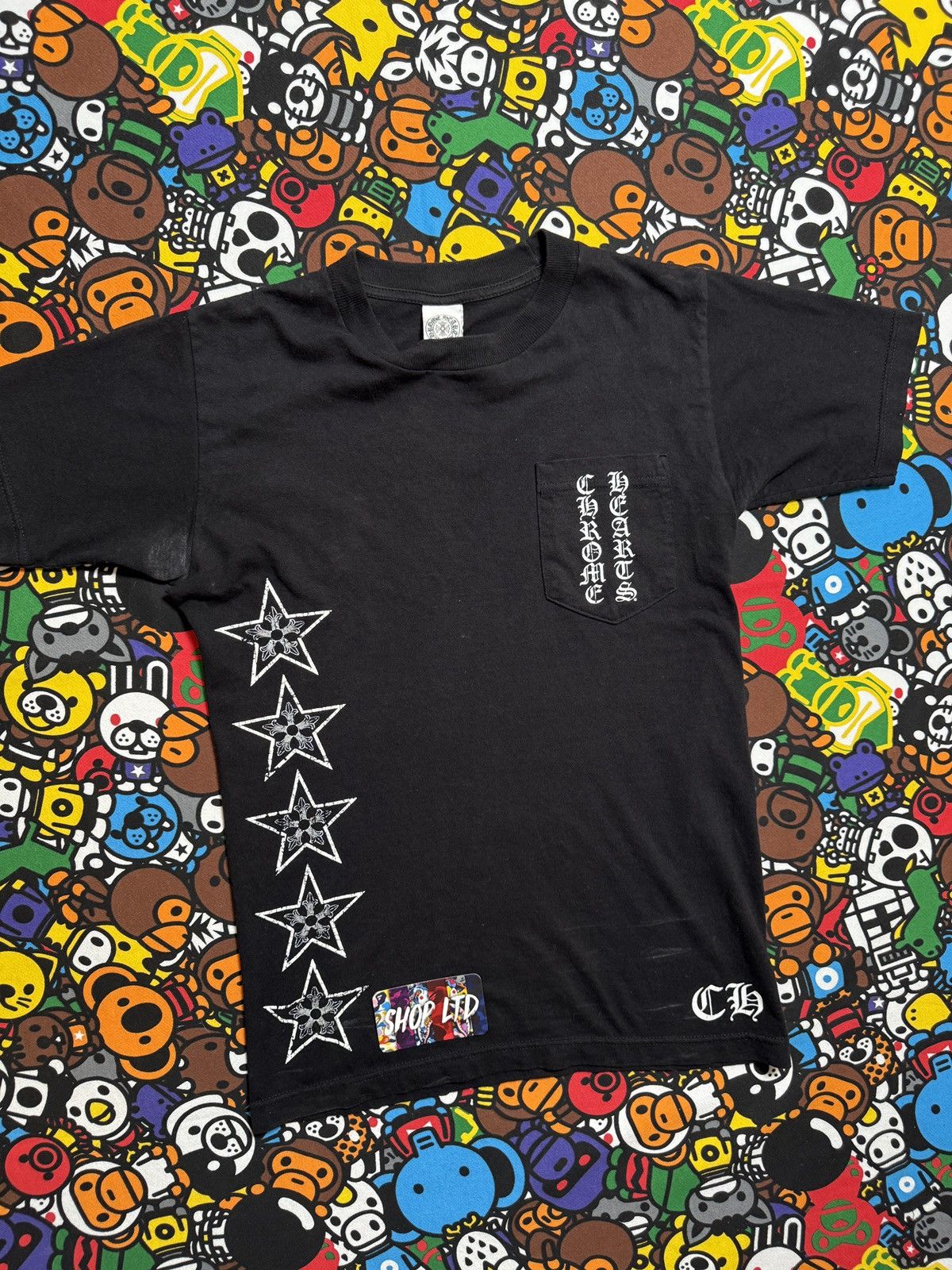 Chrome Hearts Chrome Hearts Vintage Black T Bar Logo Tee Size US S / EU 44-46 / 1 - 3 Thumbnail