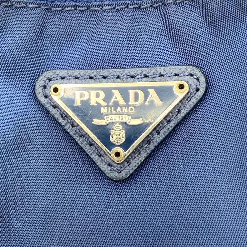 Prada Prada Deep Blue Triangle Zip Cosmetic Bag -2505 Size ONE SIZE - 9 Thumbnail