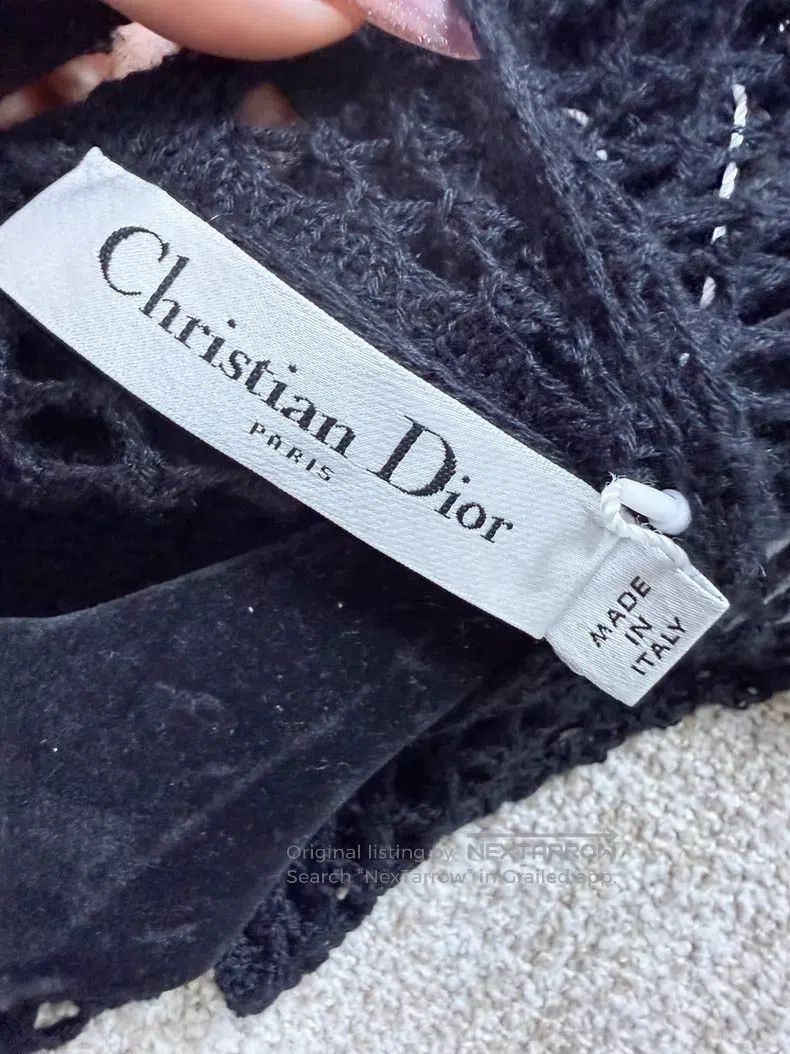 Dior Dior Hollow-inted long-sleeved knit Size XS / US 0-2 / IT 36-38 - 4 Thumbnail