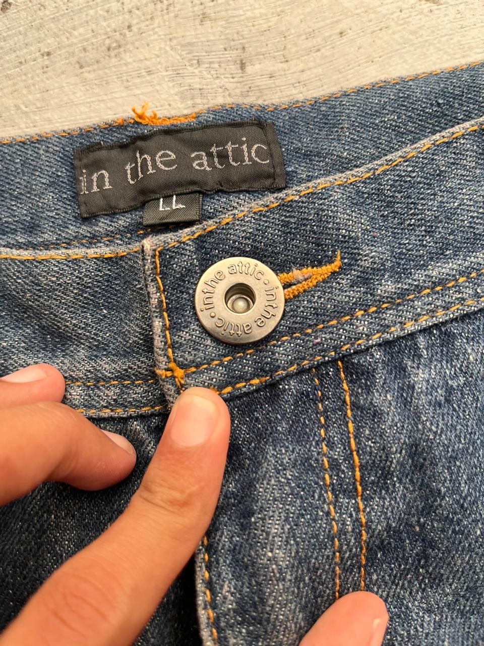 In The Attic In the Attic Poem Distressed Denim Pants Punk LGB Size US 31 - 3 Thumbnail