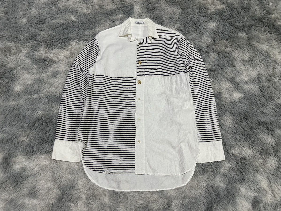 JW Anderson 🔥JW Anderson Deconstructed Patchwork Nautical Shirt Size US L / EU 52-54 / 3 - 1 Thumbnail