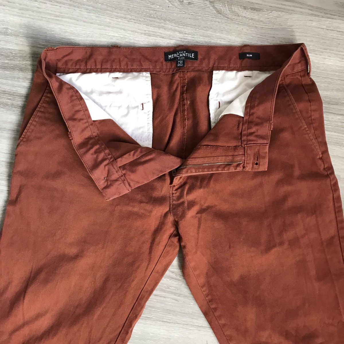 J.Crew Mercantile J Crew Flex Chino Slim Straight Pant Size US 34 / EU 50 - 7 Thumbnail