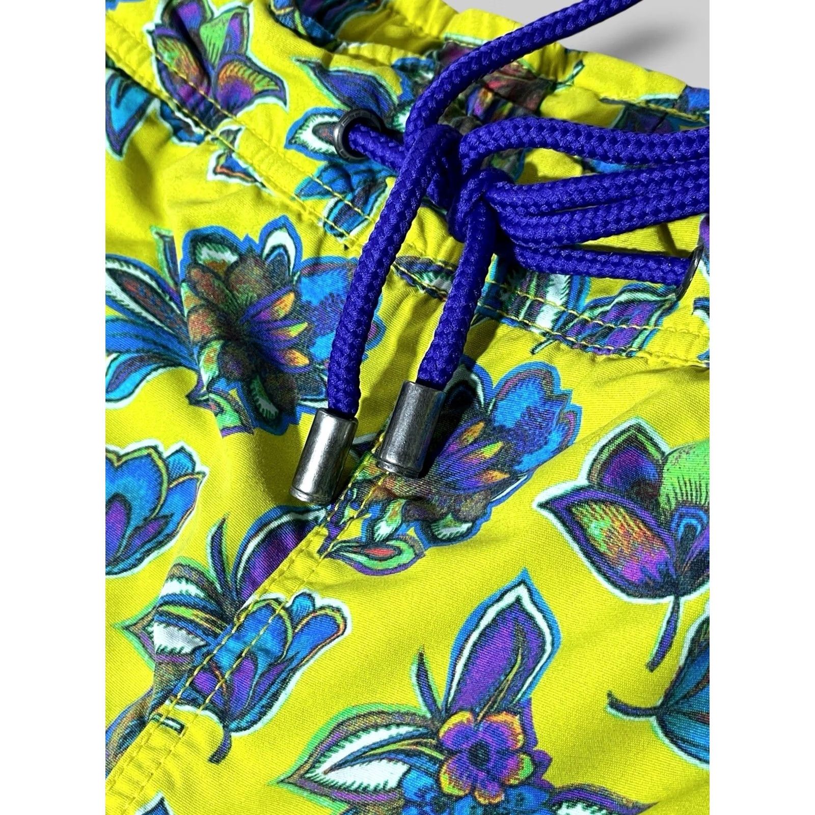 Etro Etro Men’s Floral Print Swim Shorts S Bottom Beach Multicolor Nylon Drawstring Pockets 90s? Size US 29 - 5 Thumbnail