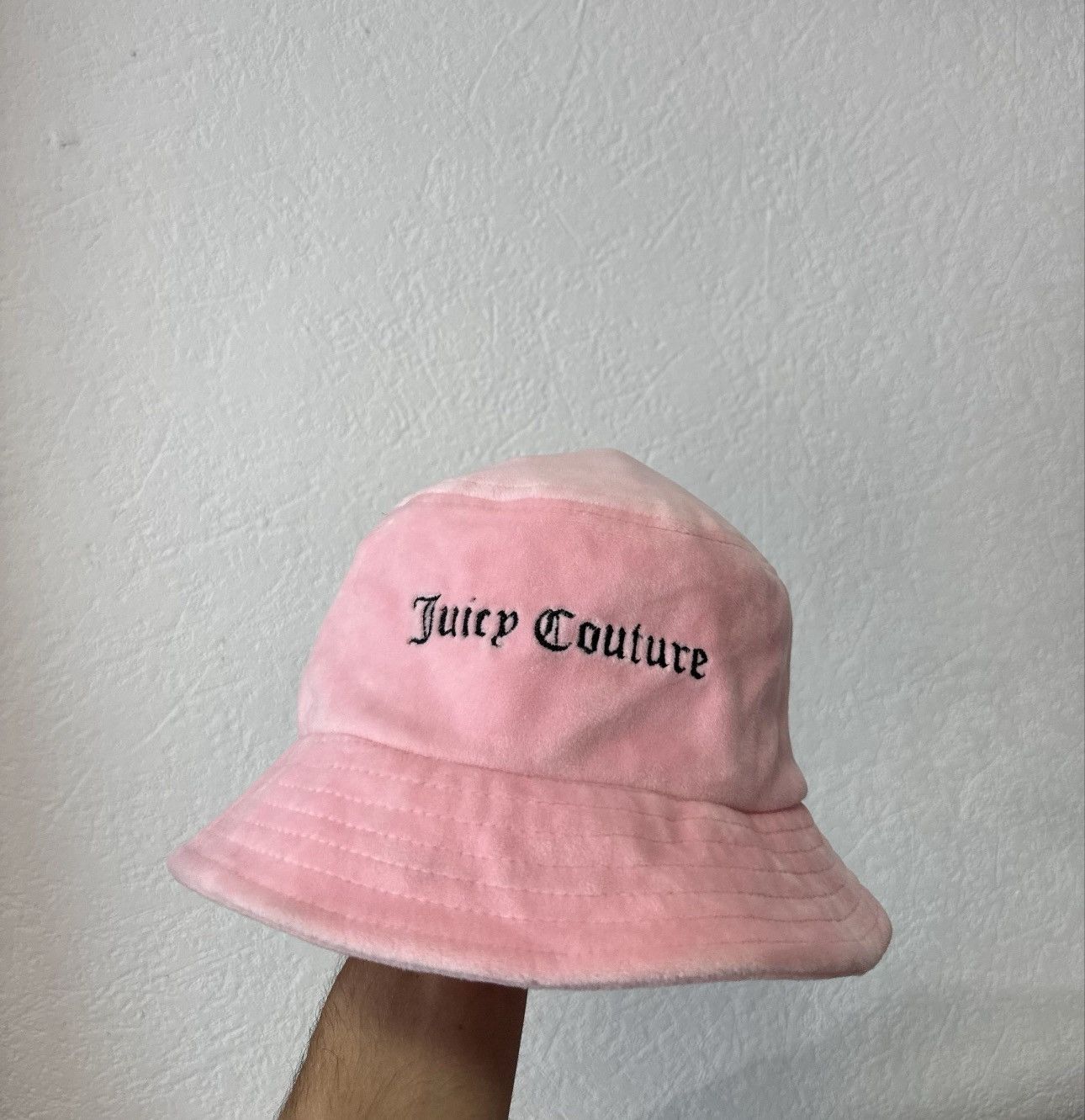 Juicy Couture Juicy Couture Women’s Panama Hat Big Logo Pink Size ONE SIZE - 1 Thumbnail
