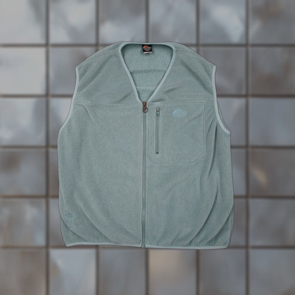 Vintage Lowe Alpine Vest Women Large Blue Polartec Full Zip Fleece Made in Ireland Size L / US 10 / IT 46 - 1 Thumbnail