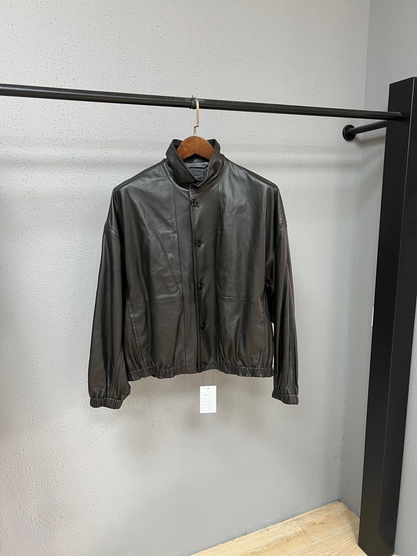 Lemaire Lemaire Stand Collar Leather Jacket Size US M / EU 48-50 / 2 - 1 Thumbnail