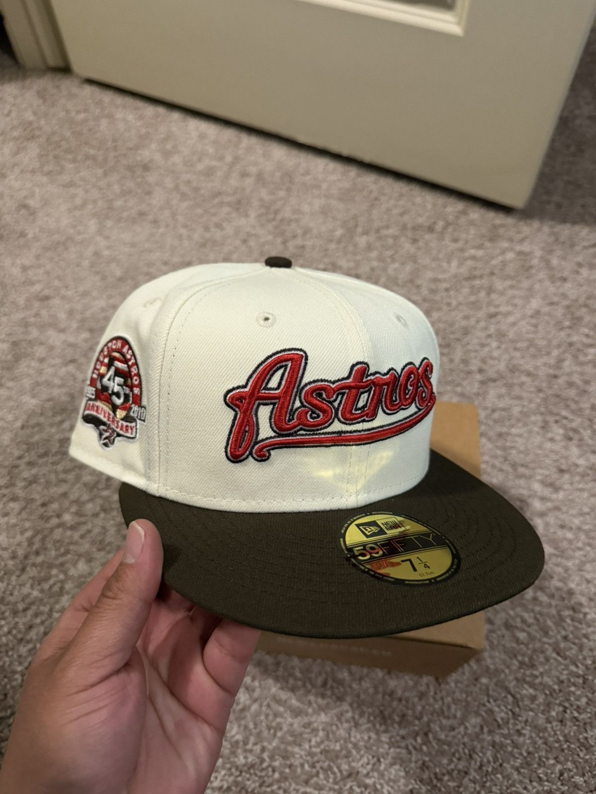 New Era 7 1/4 New Era Houston Astros 45th Anniversary Fitted Script Size ONE SIZE - 1 Thumbnail