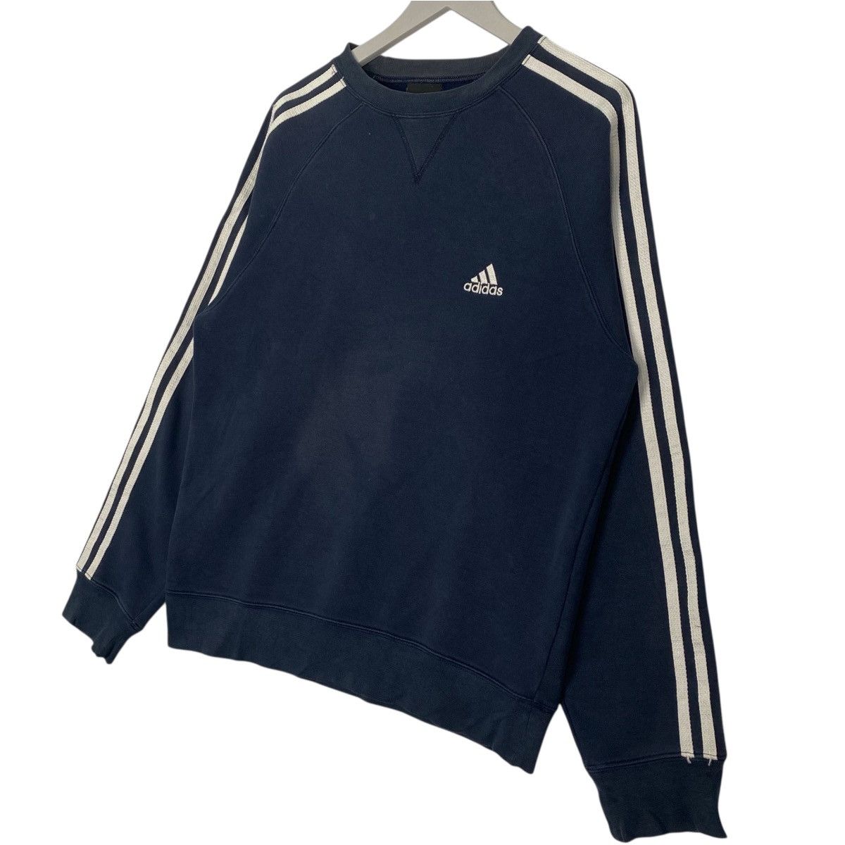 Vintage Vintage Adidas Equipment Sweatshirt Small Logo Navy Blue Size US M / EU 48-50 / 2 - 2 Thumbnail