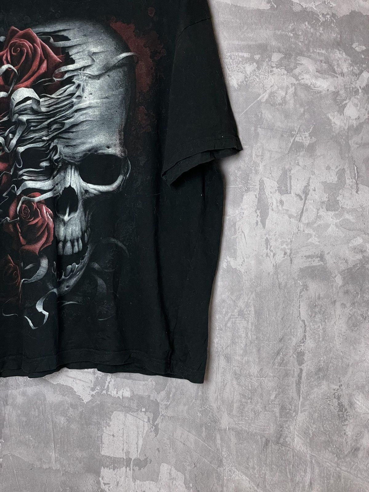 Other Vintage Y2k Skull Cross Spiral T Shirt Overprinted AOP Size US L / EU 52-54 / 3 - 4 Thumbnail