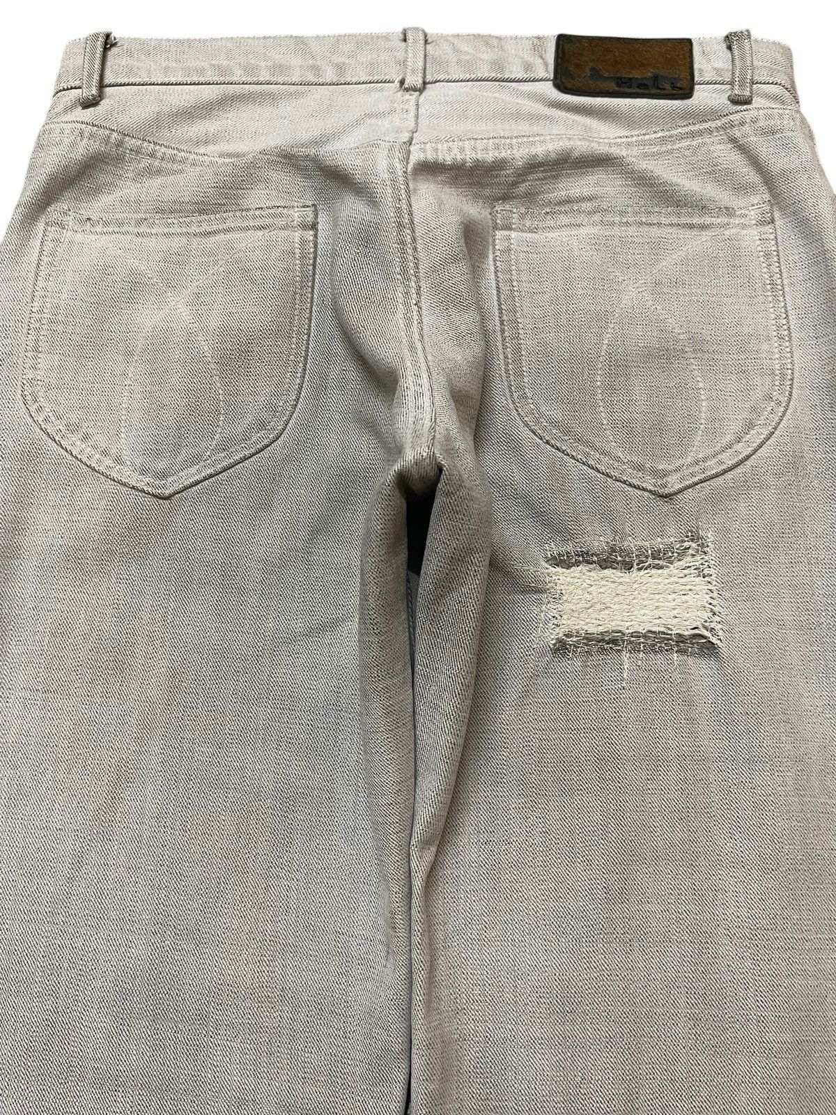 14th Addiction Vintage Japanese Helb Mud Faded Wash Distress Patches Jeans Size US 31 - 5 Thumbnail