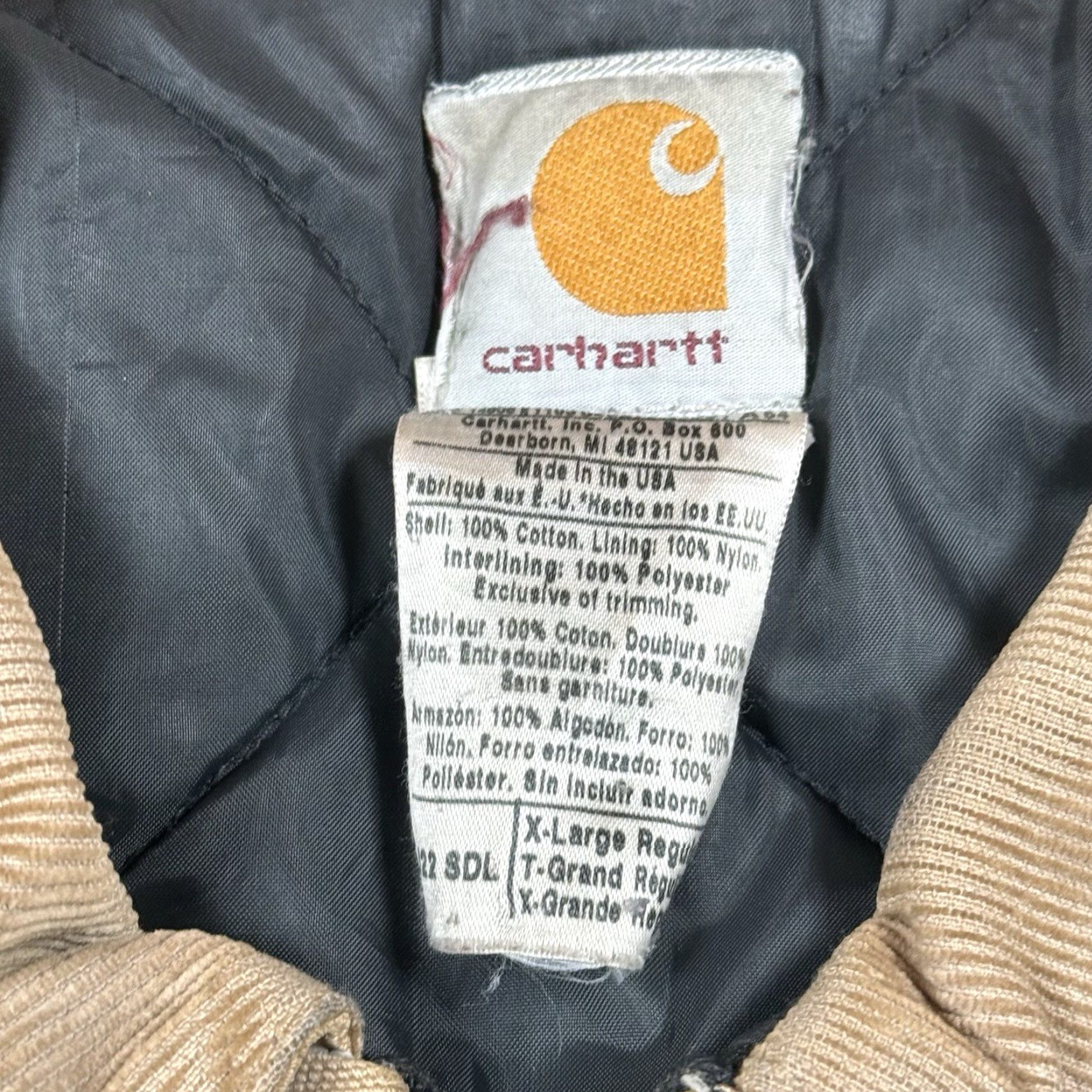 Carhartt VINTAGE Carhartt Jacket Coat Mens XL Regular Distressed Brown USA Made Bomber Jacket Workwear Brown Mens XL Size US XL / EU 56 / 4 - 6 Thumbnail