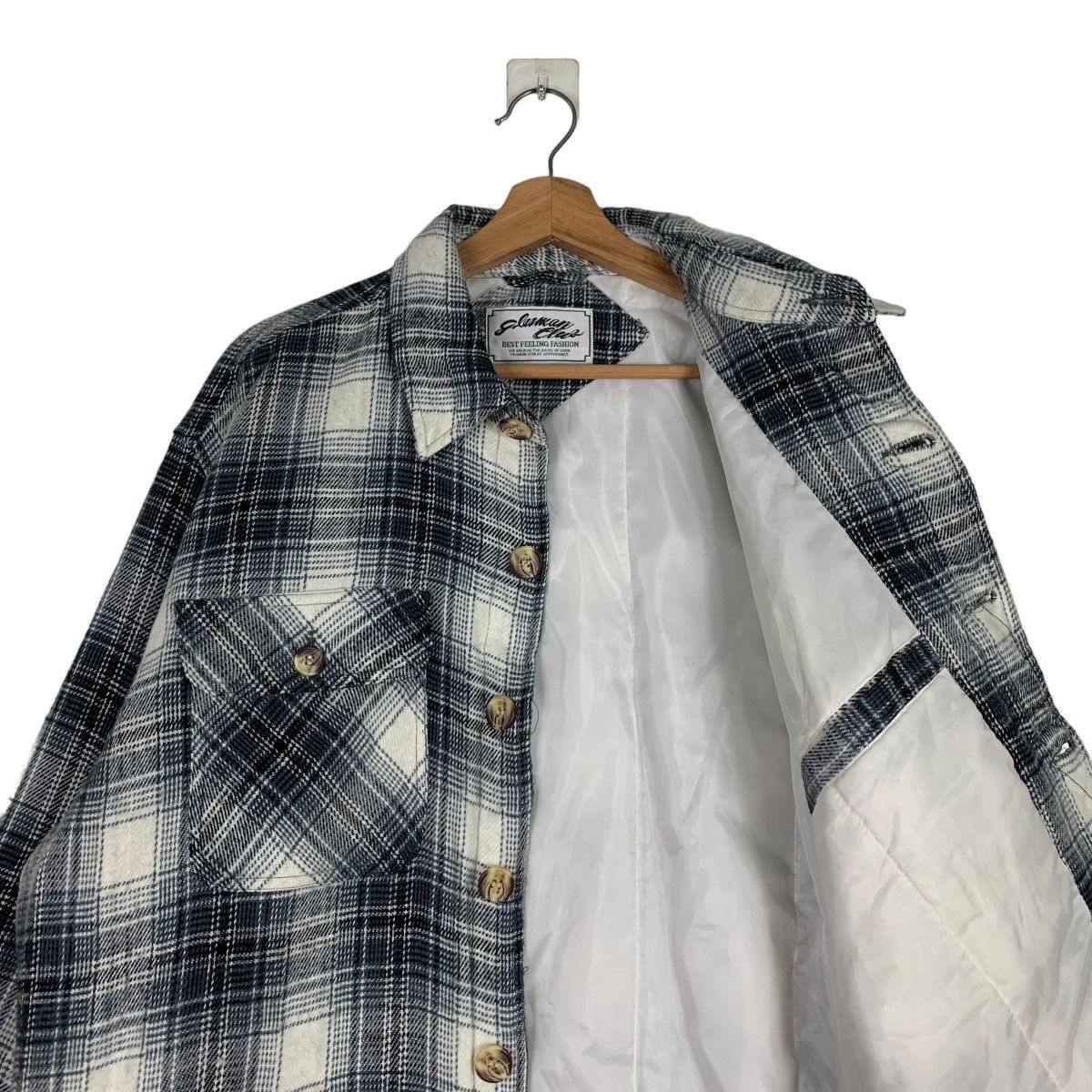 Flannel GLEEMAN CLUB Four Pocket Tartan Flannel Jacket #0560-C26 Size US L / EU 52-54 / 3 - 10 Thumbnail