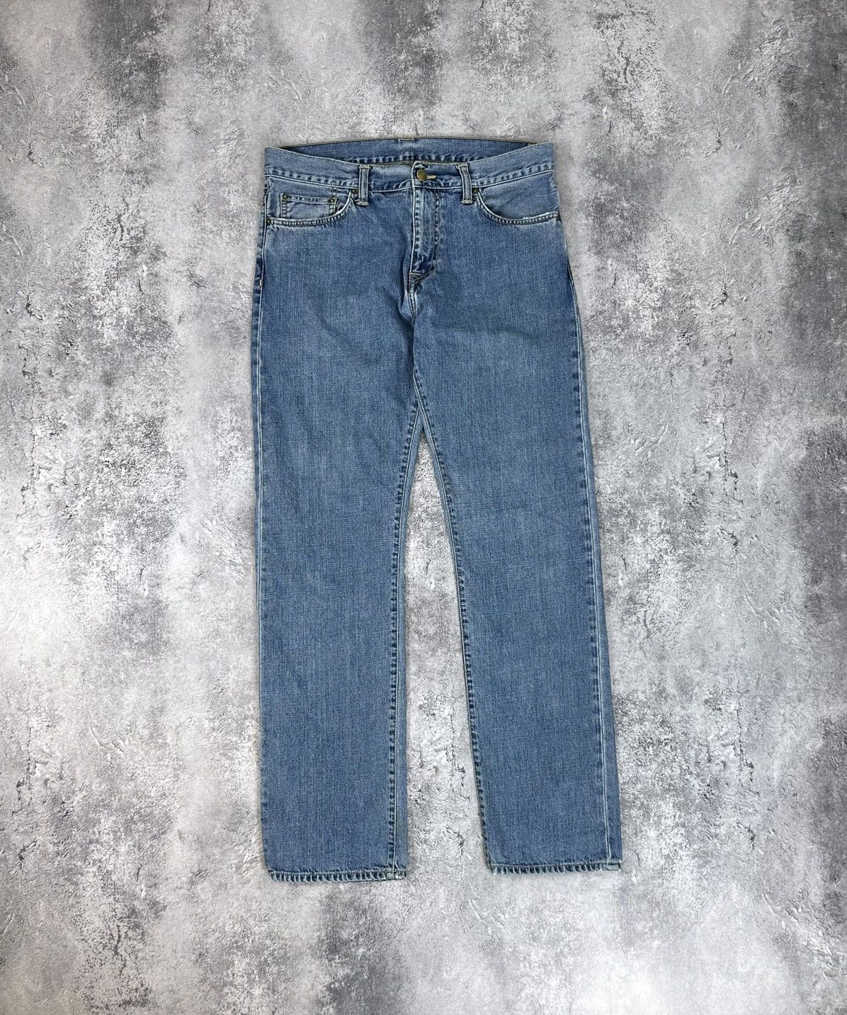 Carhartt Vintage Carhartt Washed Blue Denim Y2K Opium USA Work Jeans Size US 32 / EU 48 - 2 Thumbnail