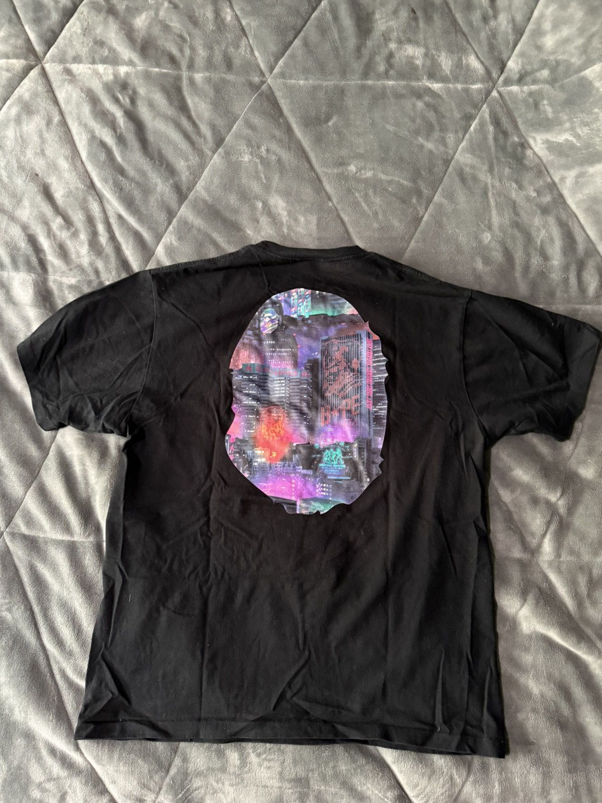 Bape BAPE Neon Tokyo Big Ape Head Tee “Black” Size US XL / EU 56 / 4 - 2 Thumbnail