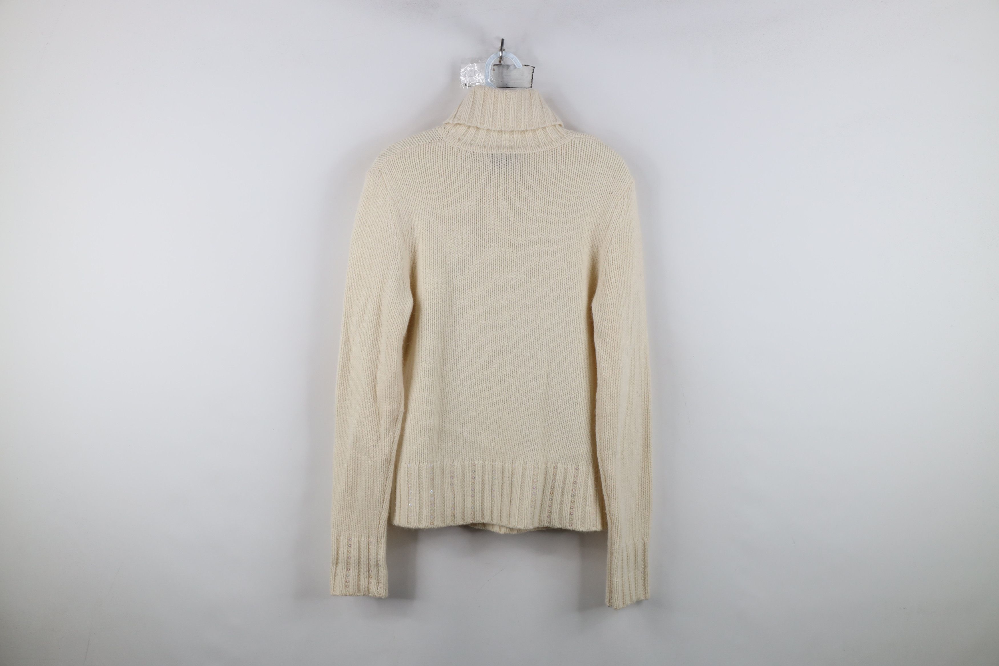Vintage Vintage 90s Streetwear Rabbit Hair Knit Turtleneck Sweater Size M / US 6-8 / IT 42-44 - 12 Thumbnail