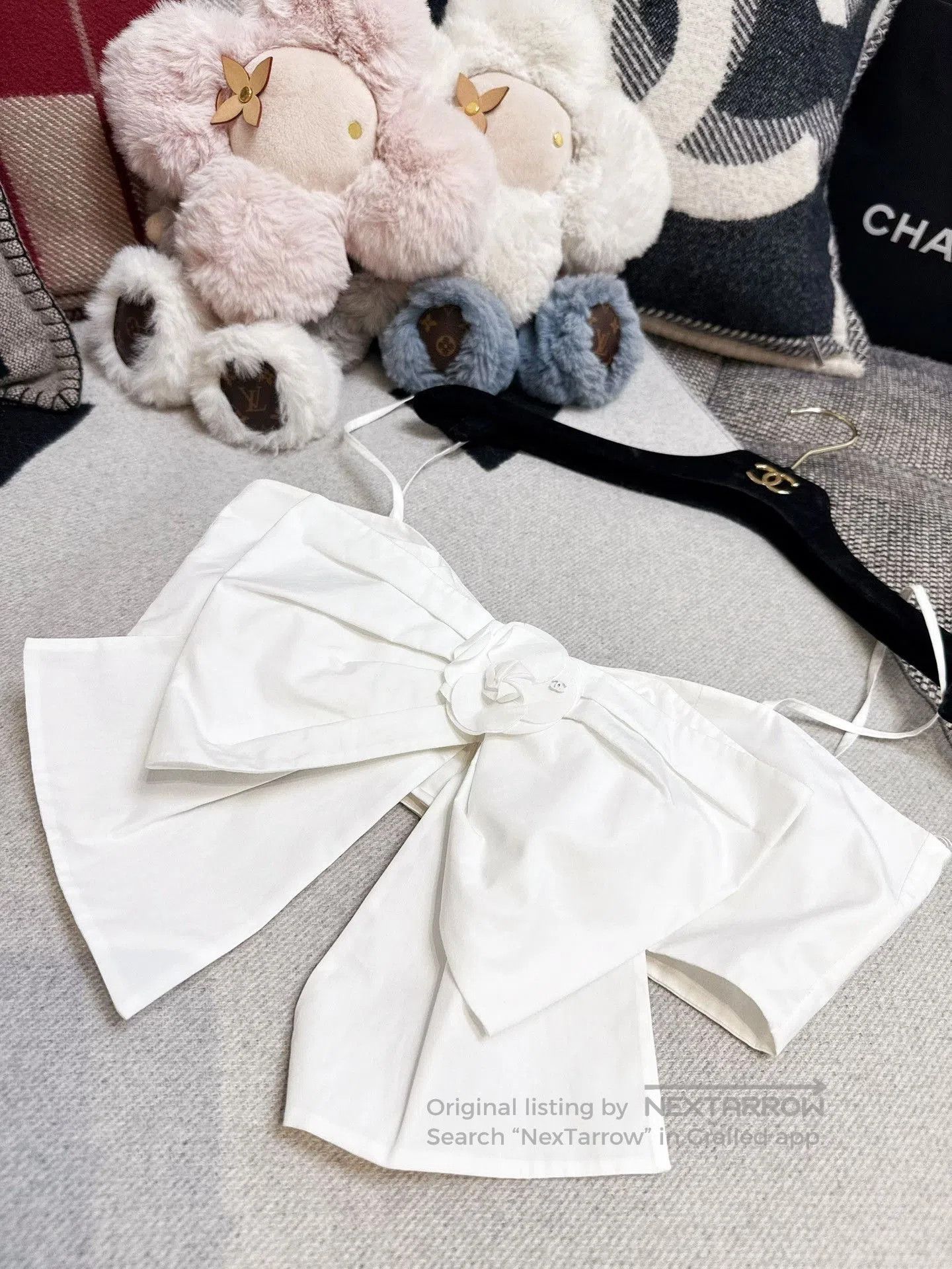 Chanel Chanel 20C White Bow Camellia Camisole. Size XS / US 0-2 / IT 36-38 - 8 Thumbnail
