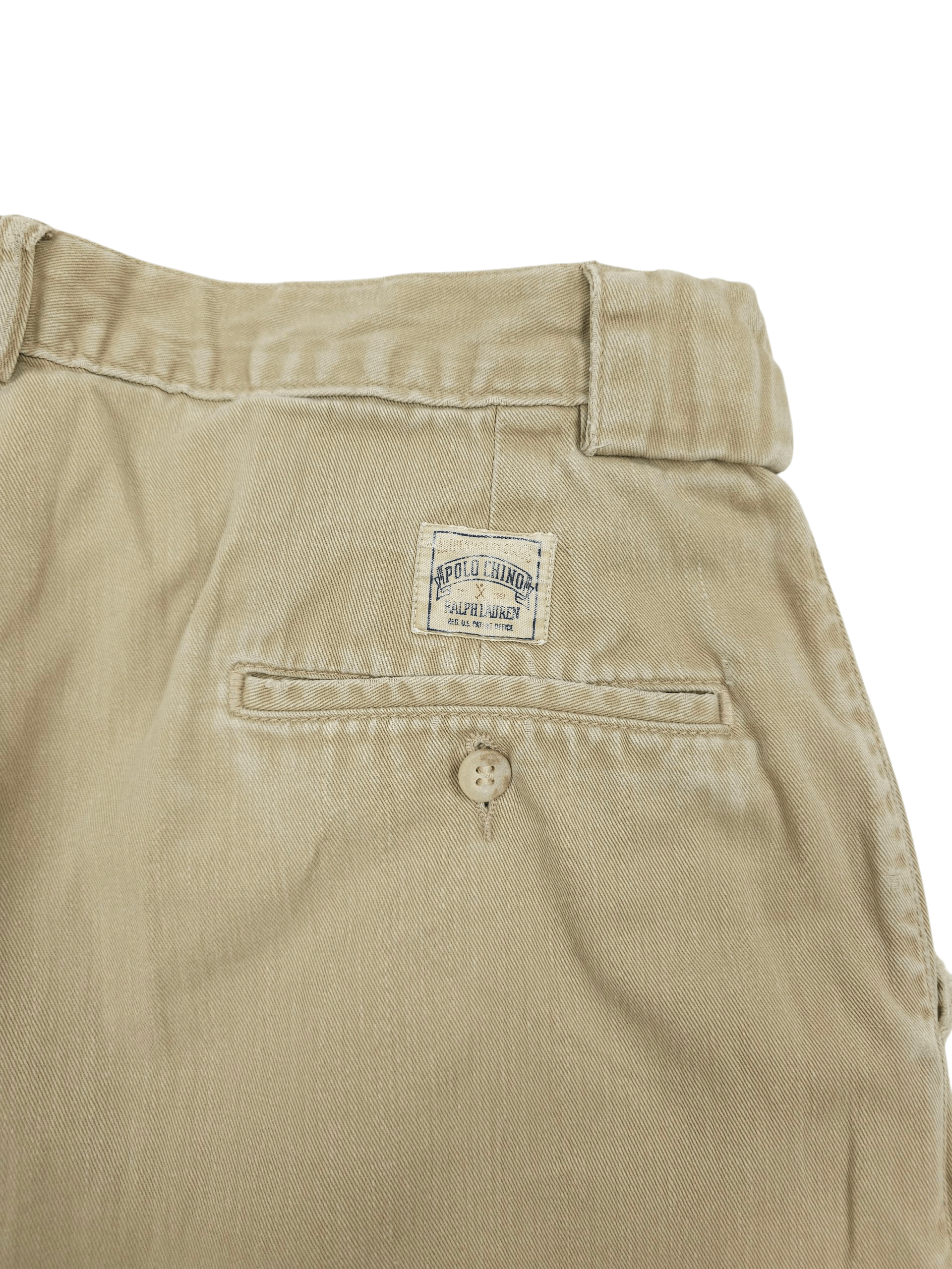 Polo Ralph Lauren 💎 Vintage Ralph Lauren Distressed Chino Baggy Trousers 90s Size US 32 / EU 48 - 9 Thumbnail