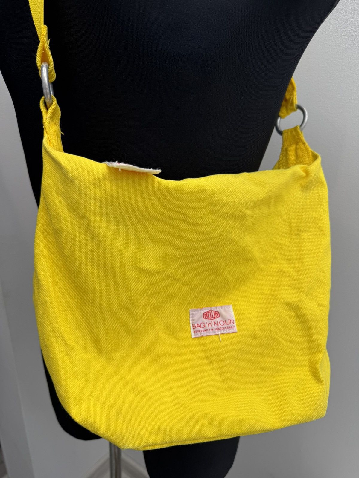Japanese Brand Vintage BAG ‘n’ NOUN Yellow Cotton Japan Made Shoulder Bag Size ONE SIZE - 2 Thumbnail