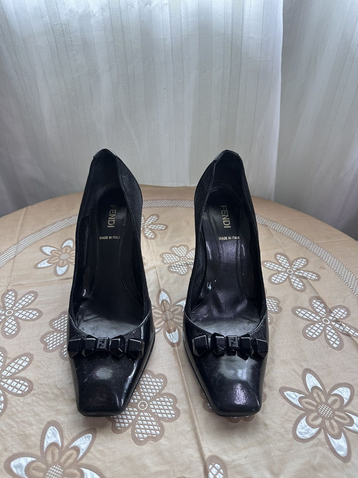 Fendi Fendi FF Logo Patent High Heels Size US 6.5 / IT 36.5 - 1 Thumbnail