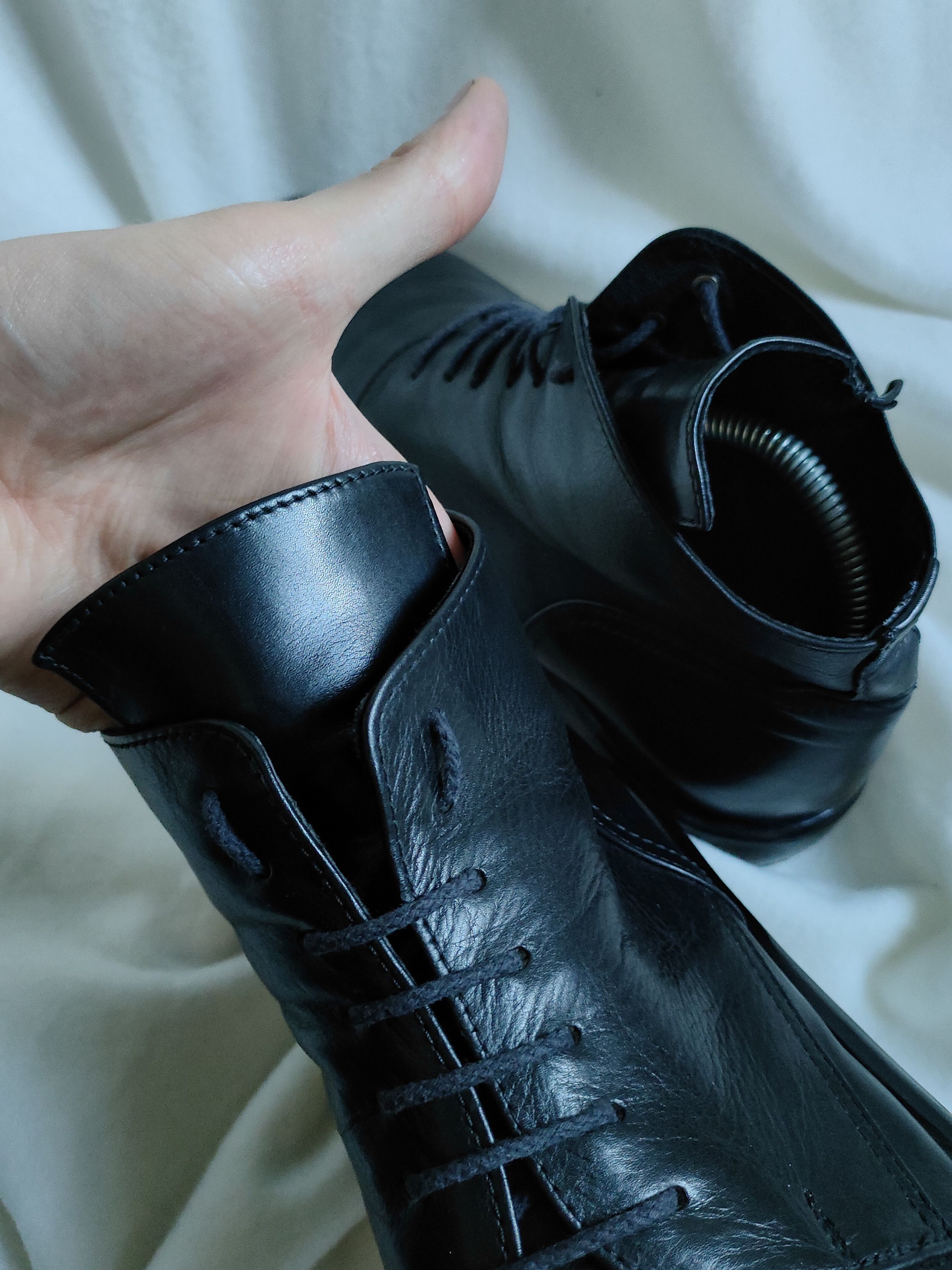Dirk Bikkembergs 90s Dirk Bikkembergs Black Leather Lace Up Combat Boots Size US 8 / EU 41 - 15 Thumbnail