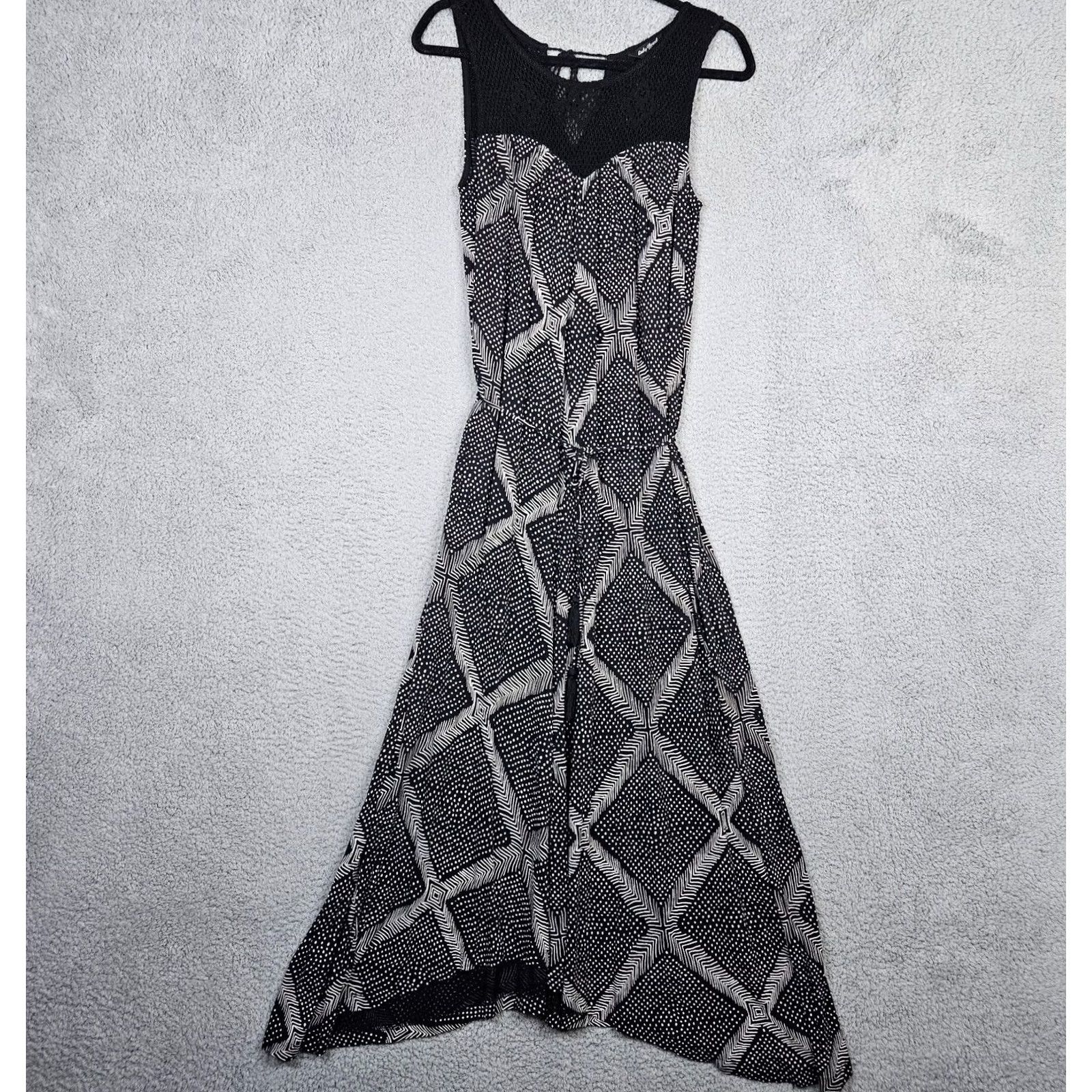 Lucky Brand Lucky Brand Maxi Crochet Sleeveless Tie back Women's Midi Casual Dress XS Multicolor Crochet Solid Sleeveless Dress Summer Womens XS Size XS / US 0-2 / IT 36-38 - 2 Thumbnail