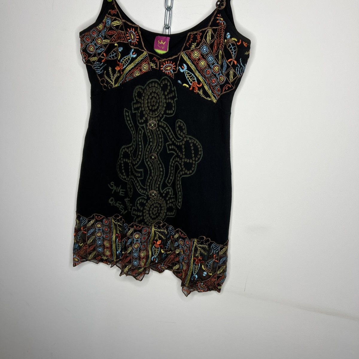 Japanese Brand × Vintage save the queen mesh tank top gaultier style made in italy Size M / US 6-8 / IT 42-44 - 2 Thumbnail