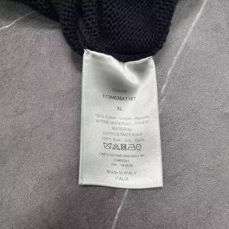 Dior DIOR Black and White Knitted Sweater XL-2505 Size US XL / EU 56 / 4 - 6 Thumbnail