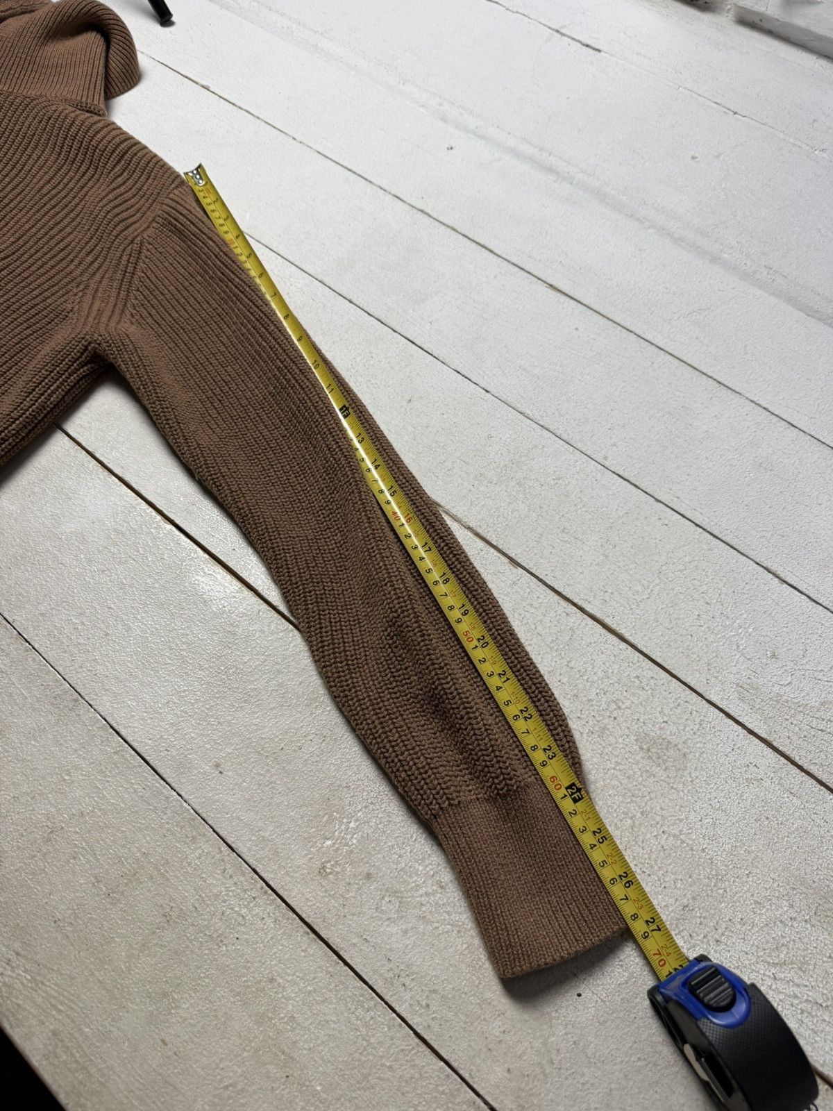 Cos Avant Garde COS Chunky Knit Half Zip Wool Sweater Minimalist Size US L / EU 52-54 / 3 - 12 Thumbnail