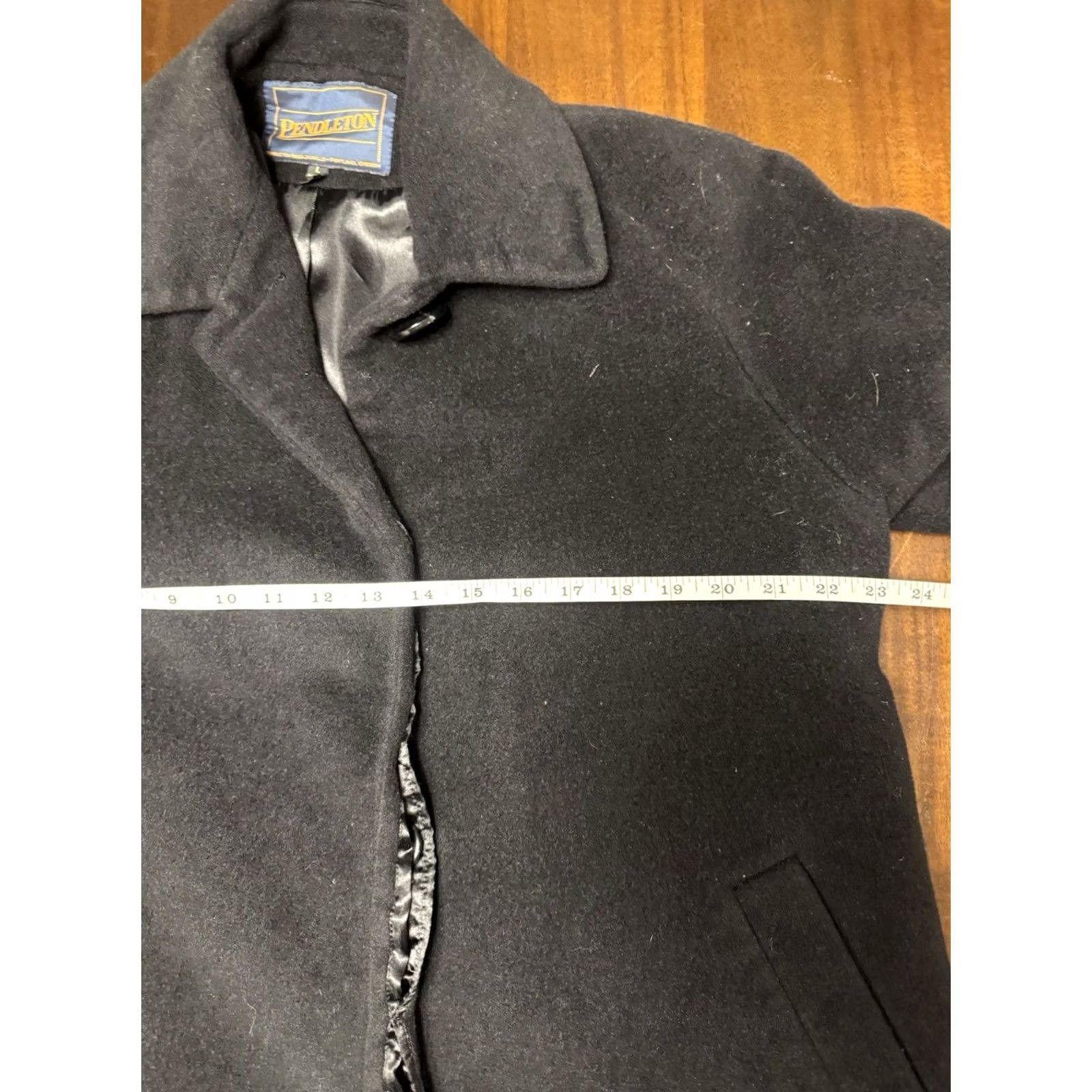 Pendleton Pendleton Jacket Black Wool Blend Button Up L Large Men Overcoat Wool Size US L / EU 52-54 / 3 - 6 Thumbnail
