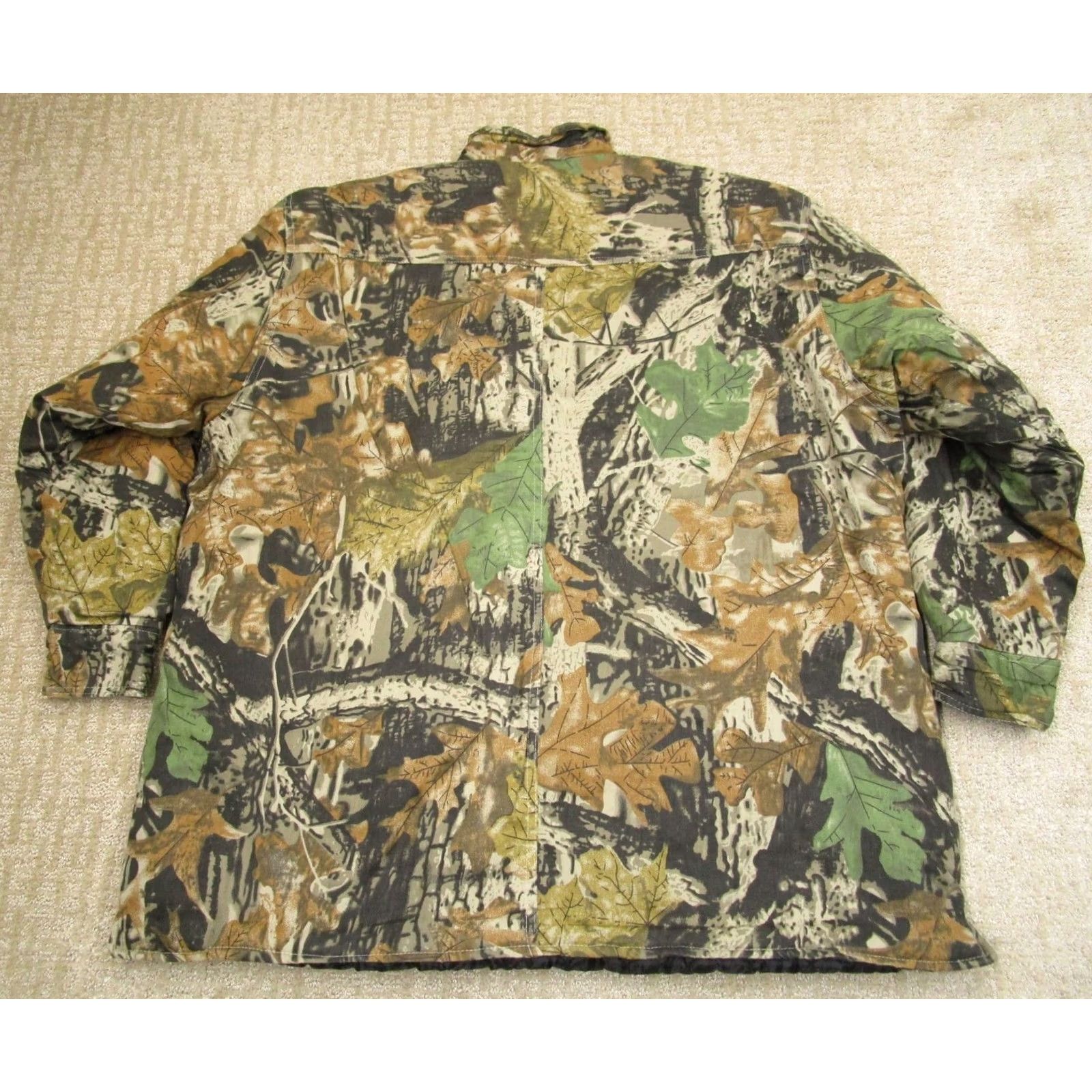 Vintage Ranger Jacket Camouflage Bomber Jacket Men XL Brown Camo Insulated Full Zip Outdoor Coat Size US XL / EU 56 / 4 - 3 Thumbnail