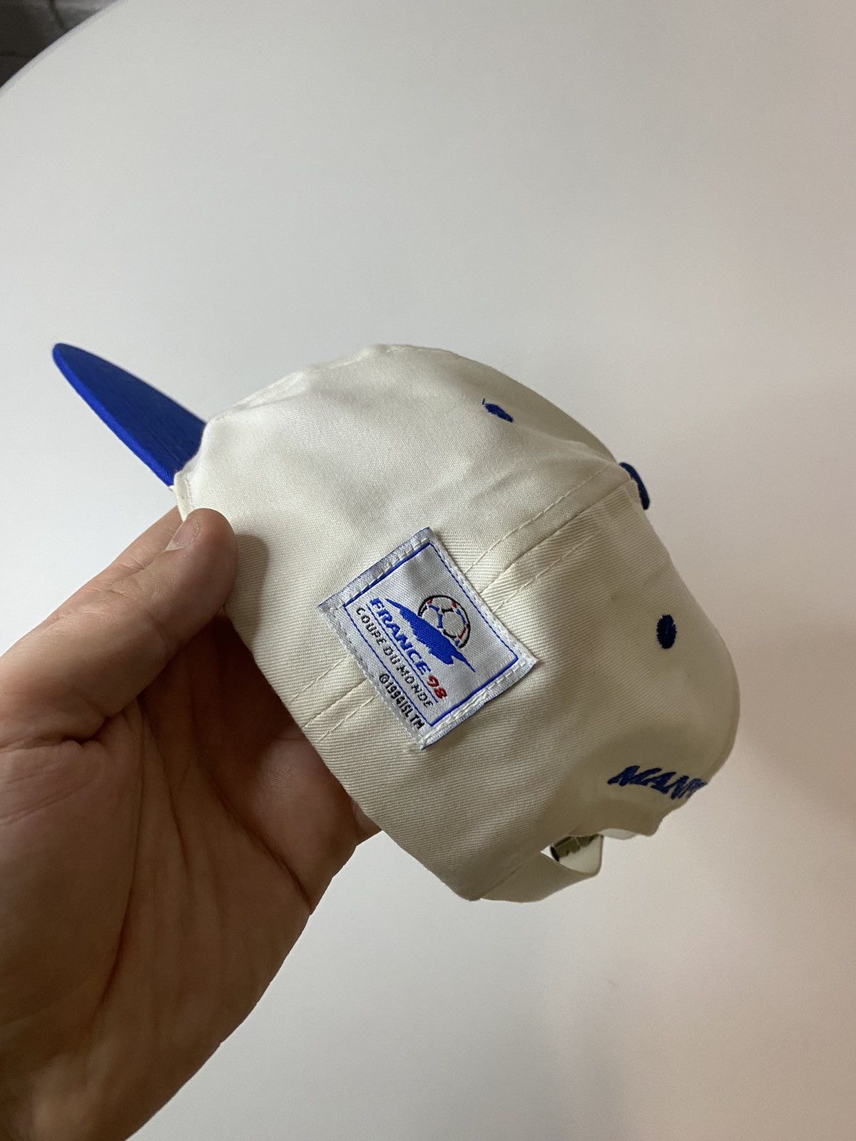 Vintage France 90 World Cup cap hat Size ONE SIZE - 4 Thumbnail