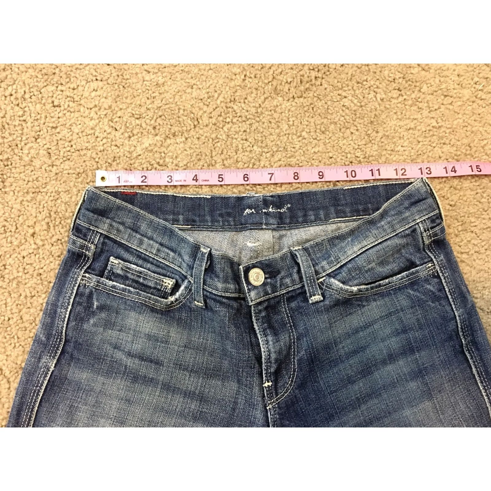 7 For All Mankind VINTAGE 7 For All Mankind 7FAM Jeans Boots Cut Colette Distressed Bootcut Medium Wash 26 Blue Women Size 26" / US 2 / IT 38 - 5 Thumbnail