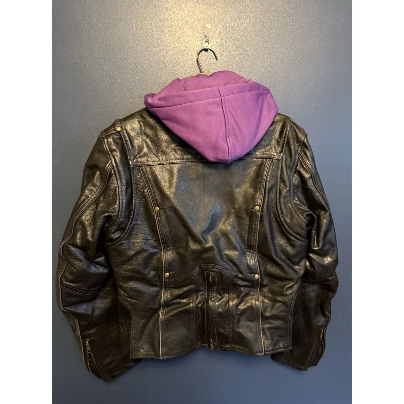 Vintage VINTAGE Vance Leather Jacket Zip Embroidered Black Ladies L Punk Motorcycle Jacket Women Size L / US 10 / IT 46 - 4 Thumbnail