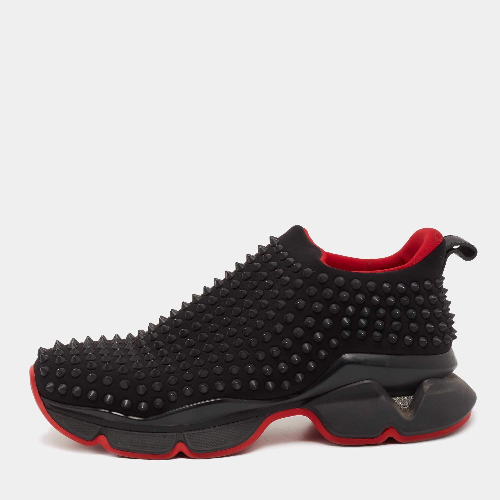 Christian Louboutin o1bcso1str1024 Sneaker in Black Size US 8 / EU 41 - 1 Thumbnail