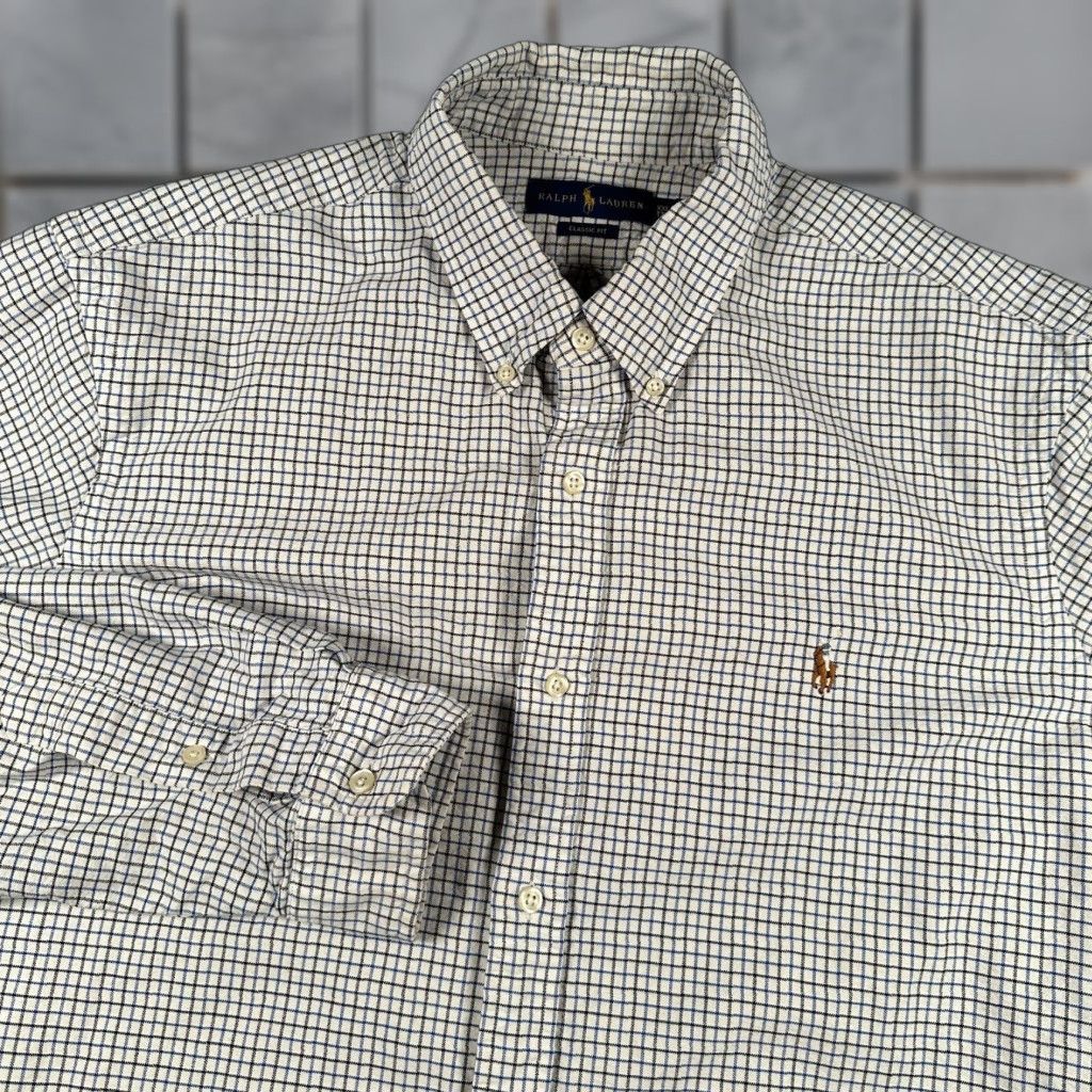 Ralph Lauren Ralph Lauren Shirt Men's 2XL Check Button Down Cotton Classic Fit Shirt Men's 2XL Check Ralph Lauren Button-Down Cotton Classic Fit Mens Size US XXL / EU 58 / 5 - 1 Thumbnail