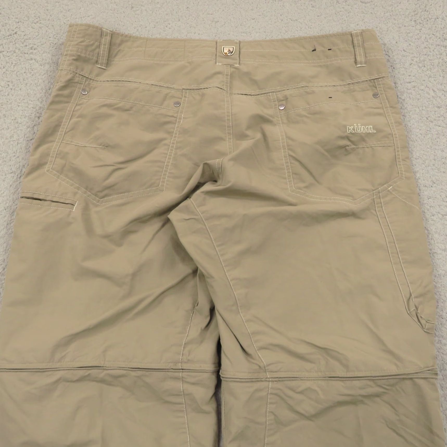 Vintage Kuhl Liberator Convertible Pants Men 38x30 Chino Pants 5-Pocket Water Resistant Beige Size US 38 / EU 54 - 4 Thumbnail