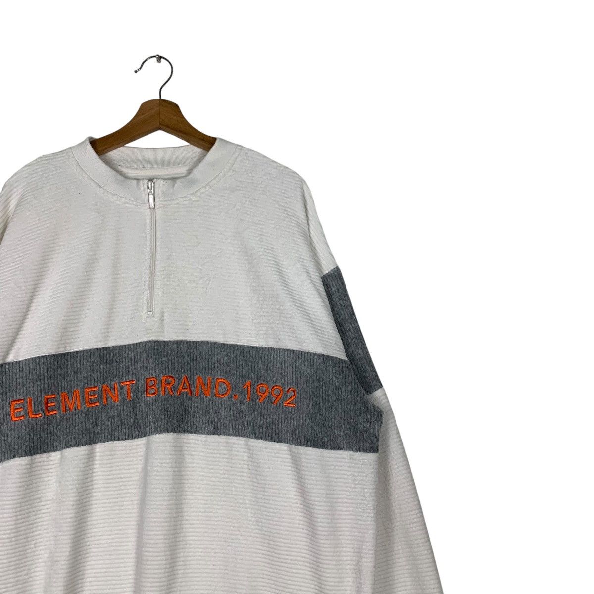 Element ELEMENT Embroidery Big Logo Half Zip Sweatshirt #1300-C58 Size US XL / EU 56 / 4 - 5 Thumbnail