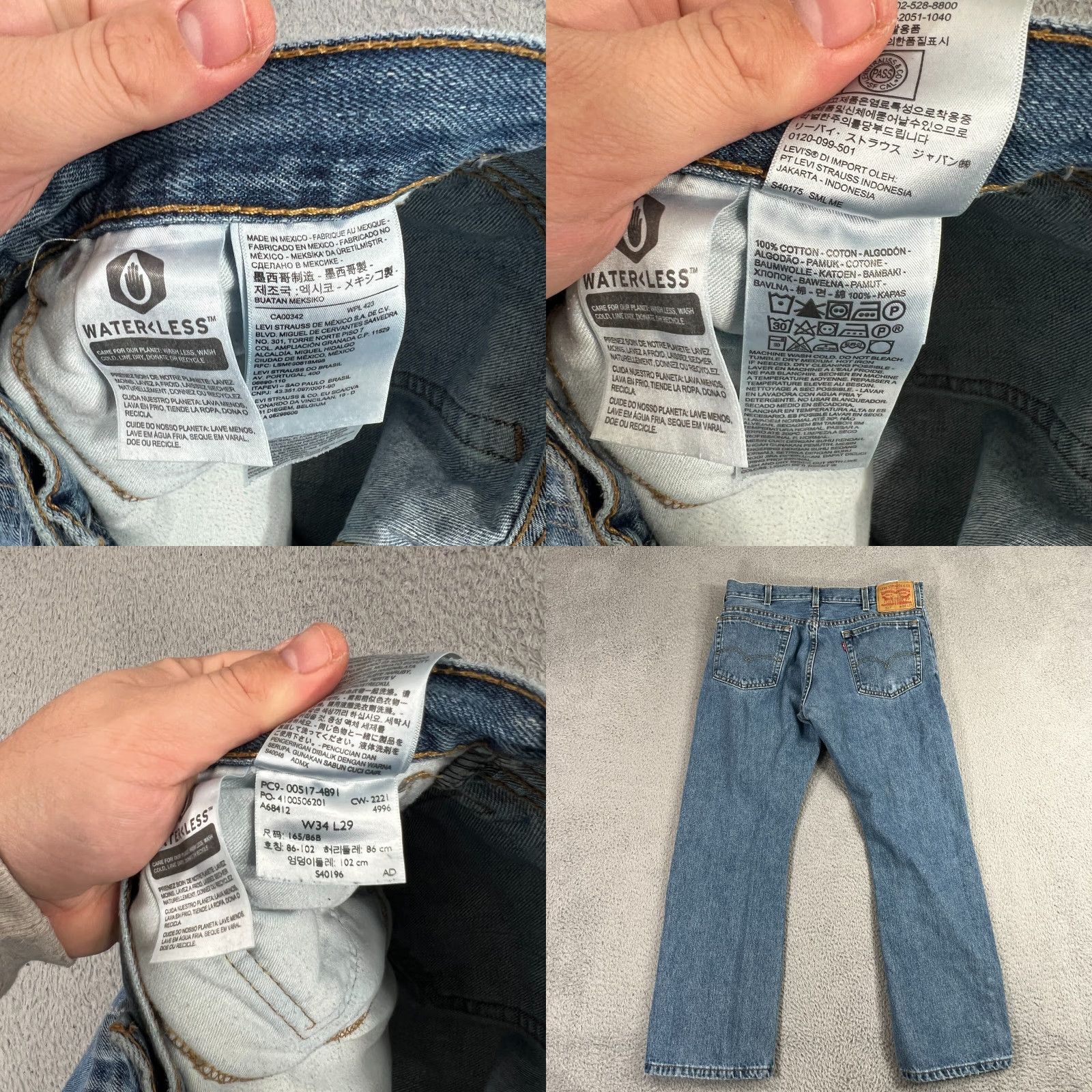 Denime Levi's 517 Jeans Mens Sz 34x29 Bootcut Cowboy Western Denim Blue Medium Wash Size US 34 / EU 50 - 8 Thumbnail