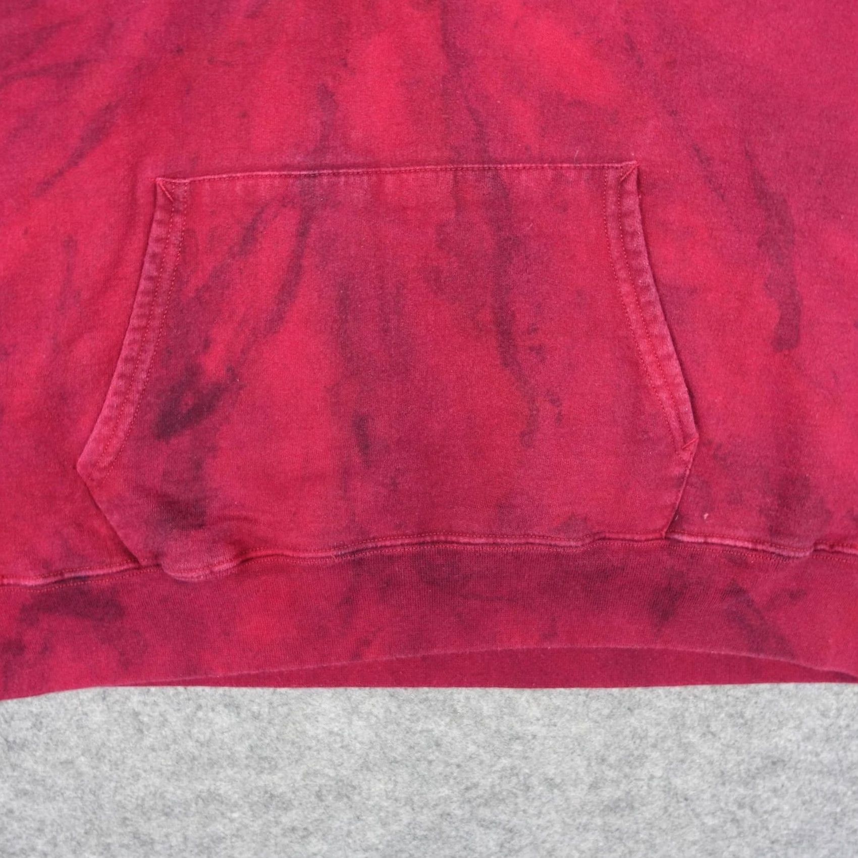 Hanes VINTAGE Spider Man Hoodie Mens L Red Hanes Tie Dye Pullover Graphic Print Fleece Kangaroo Pocket Pullover Hooded Sweatshirt 90% Cotton / 10% Polyester Size US L / EU 52-54 / 3 - 3 Thumbnail
