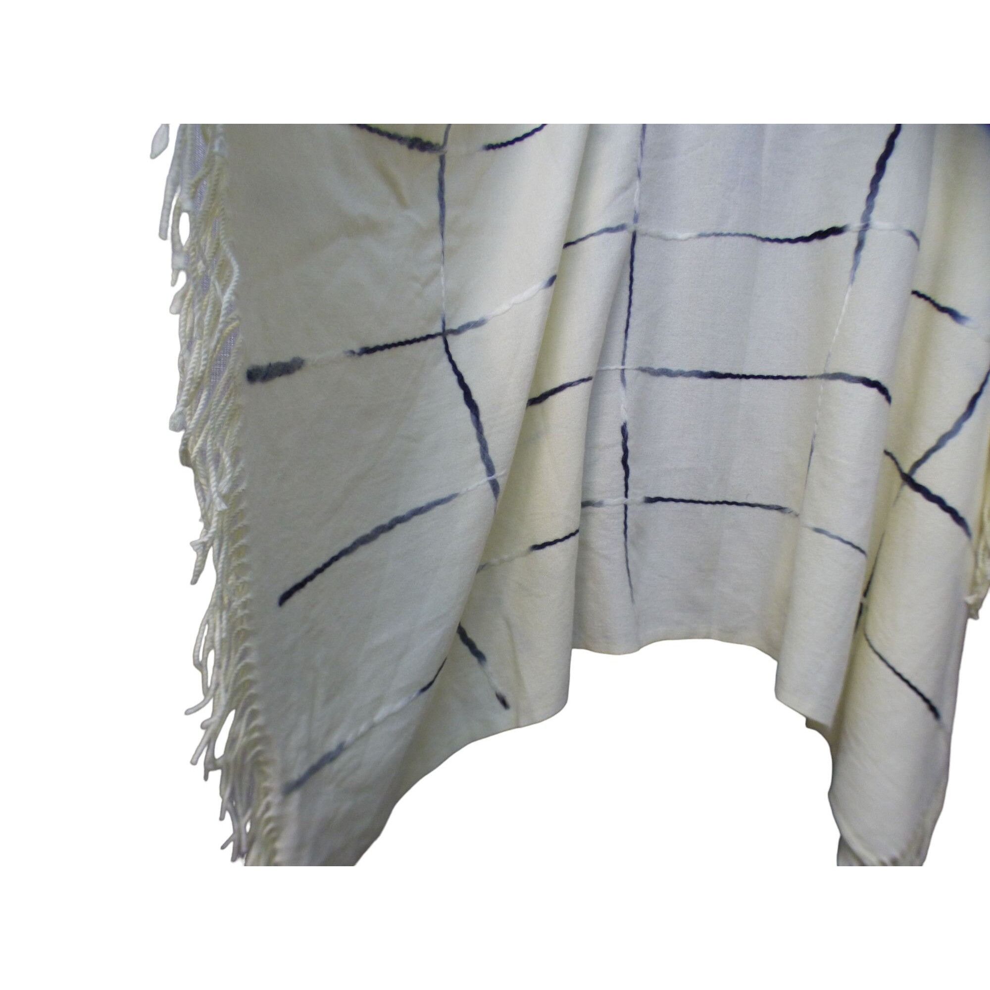 DKNY DKNY Zip Front Ombre Twist Full Zip Ruana / Poncho , Cream 1 Size ONE SIZE - 7 Thumbnail