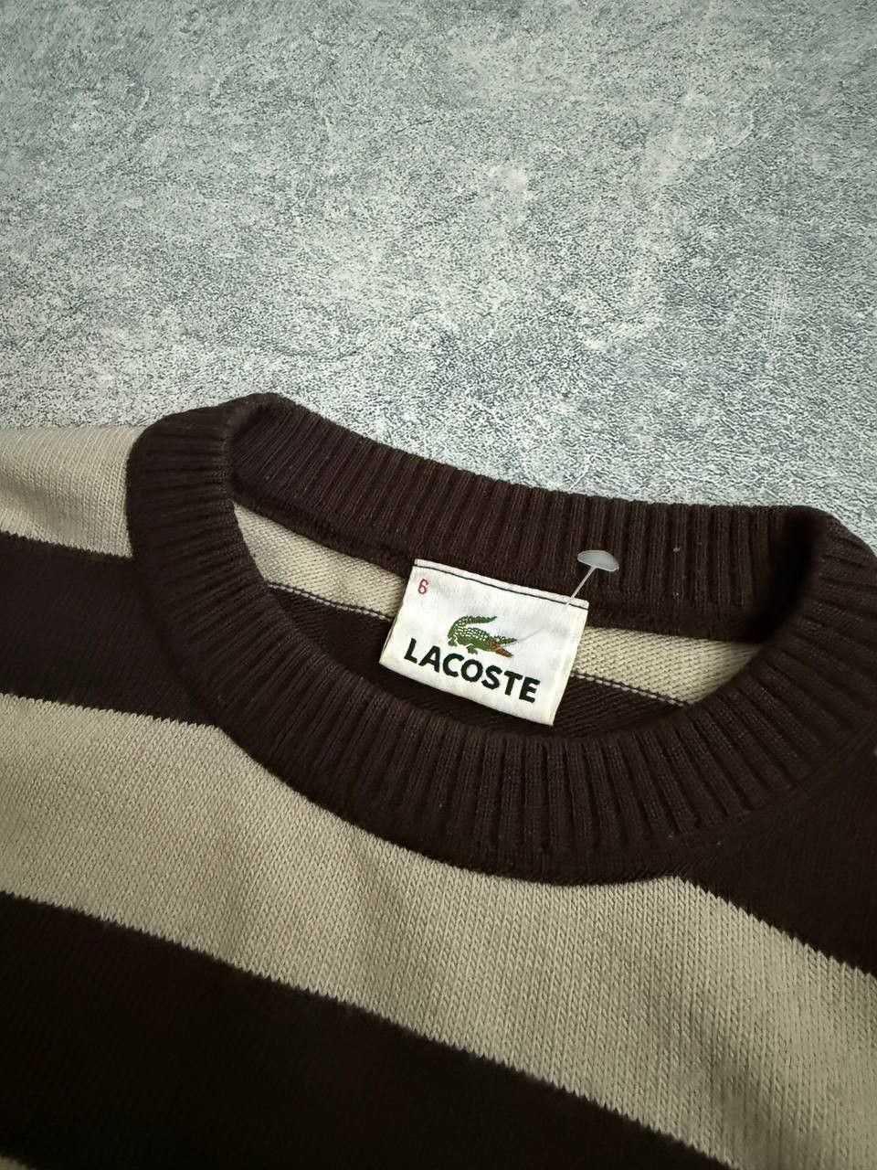 Lacoste Vintage Lacoste Stripped Sweater Mens L Size US L / EU 52-54 / 3 - 4 Thumbnail